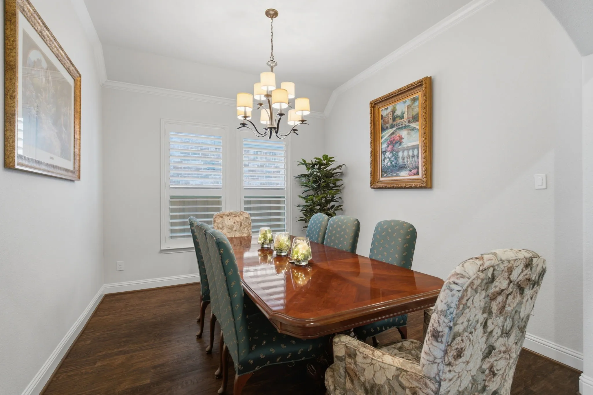 Formal Dining is spacious and can hold a large table