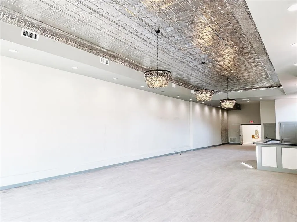 Expansive retail space.
