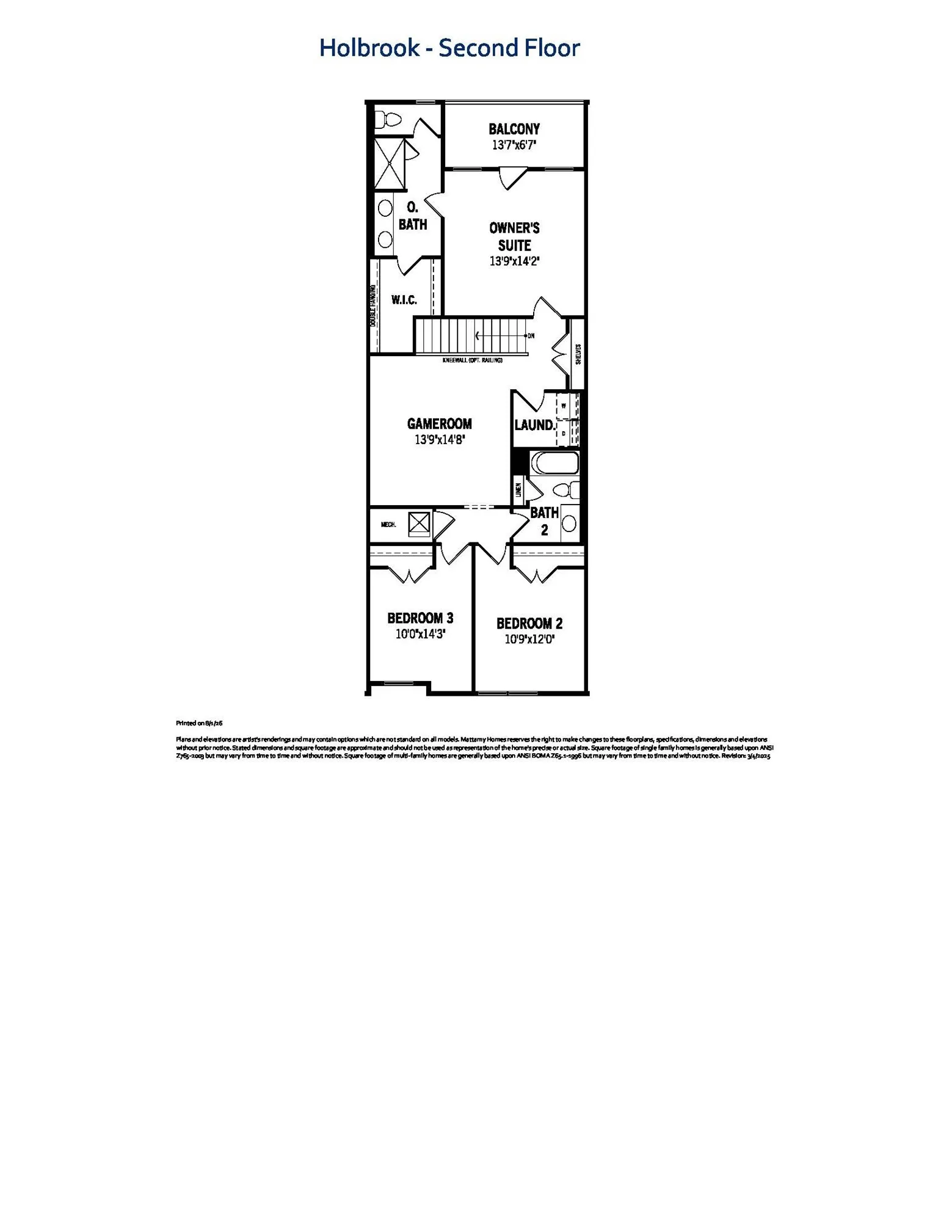 Holbrook - Second Floor