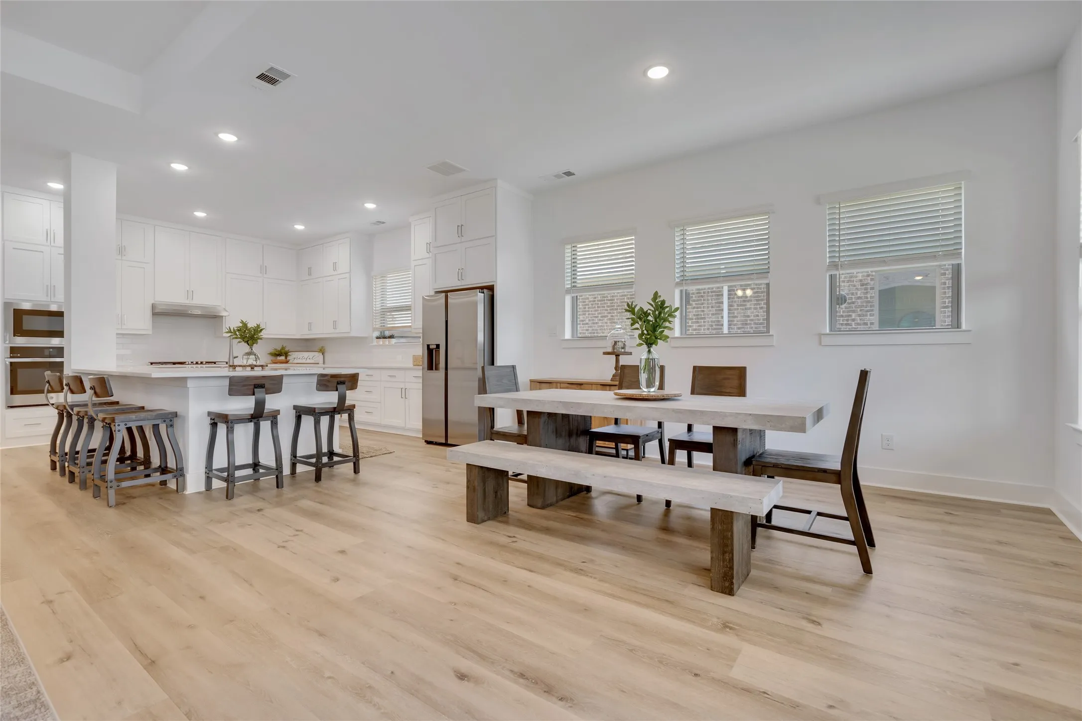 Breakfast room is perfectly sized for a large table.