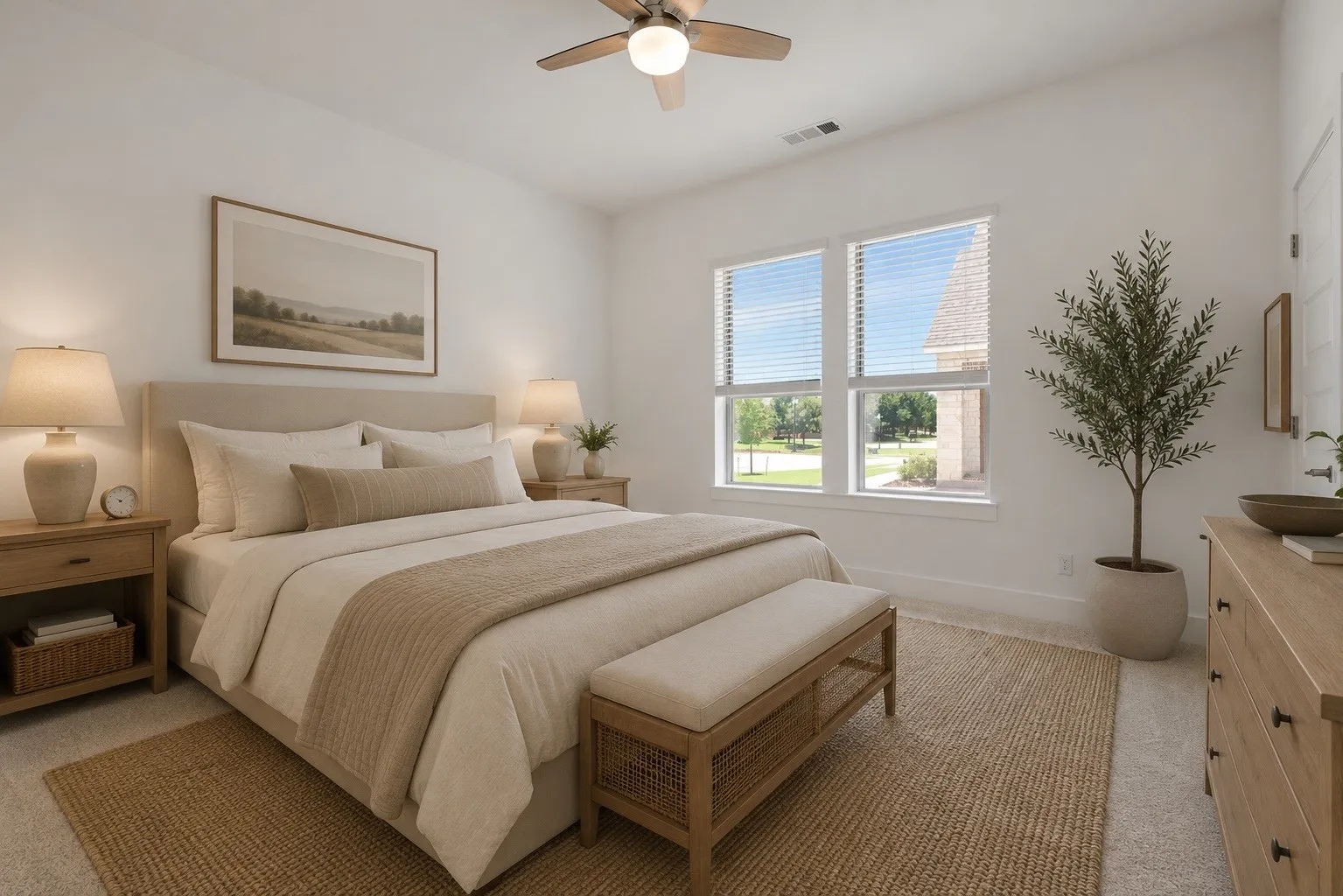 Virtually Staged - Guest Suite located on first floor of home with ensuite bath.