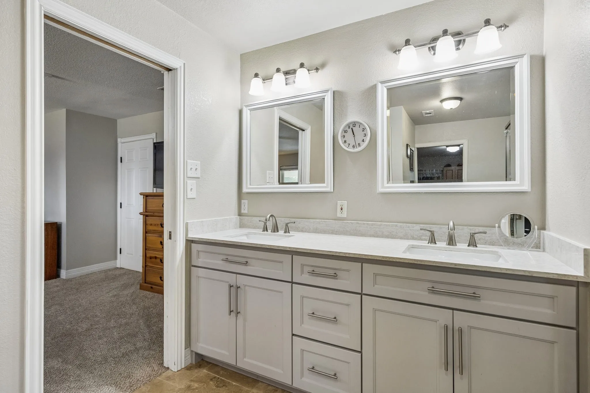 Primary Bathroom with Dual Sinks