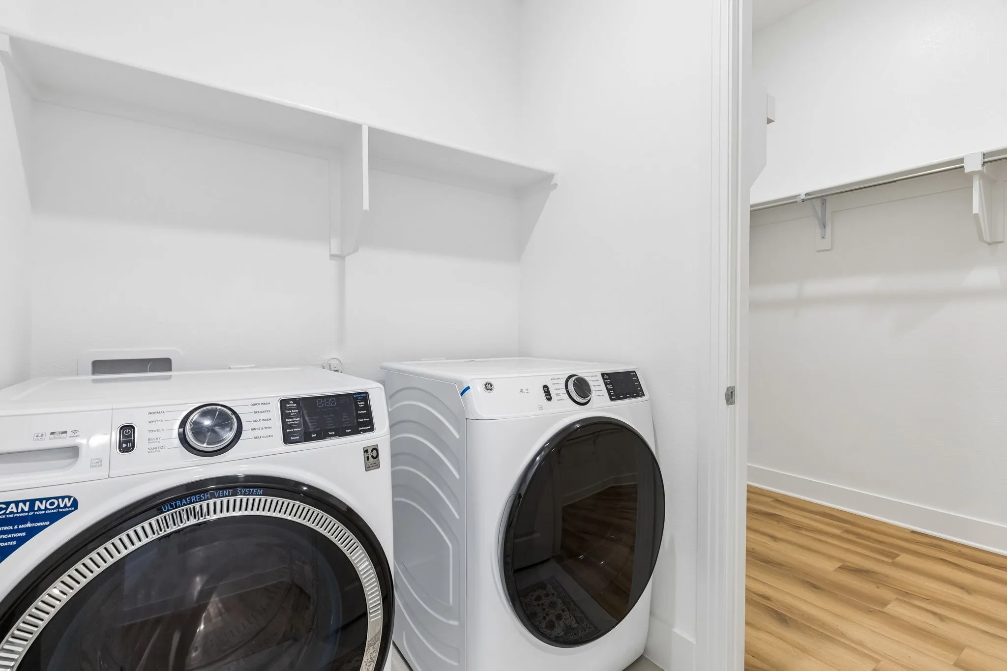 Washer and dryer could convey with a full price offer.  Barely used