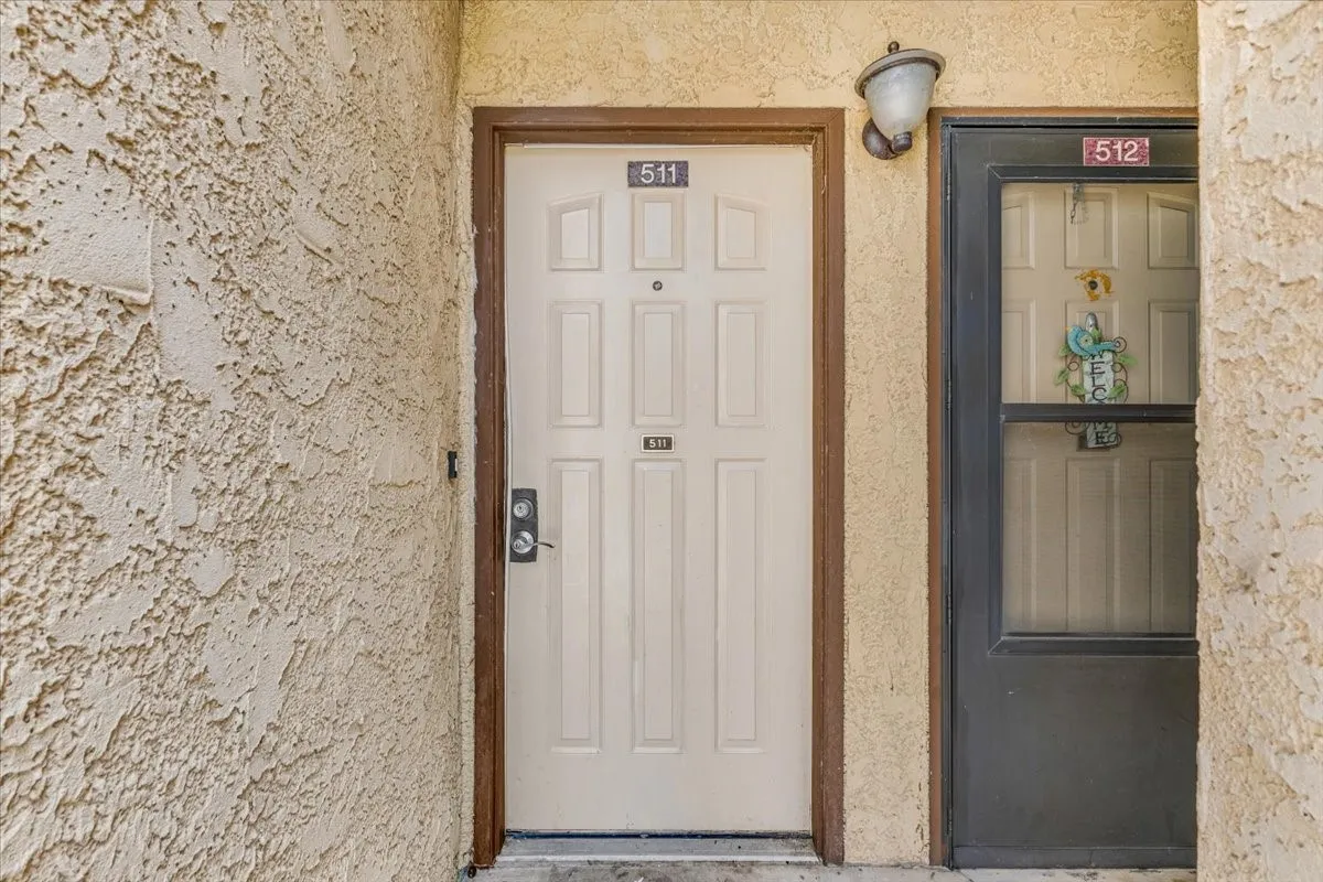 Textured stucco exterior wall