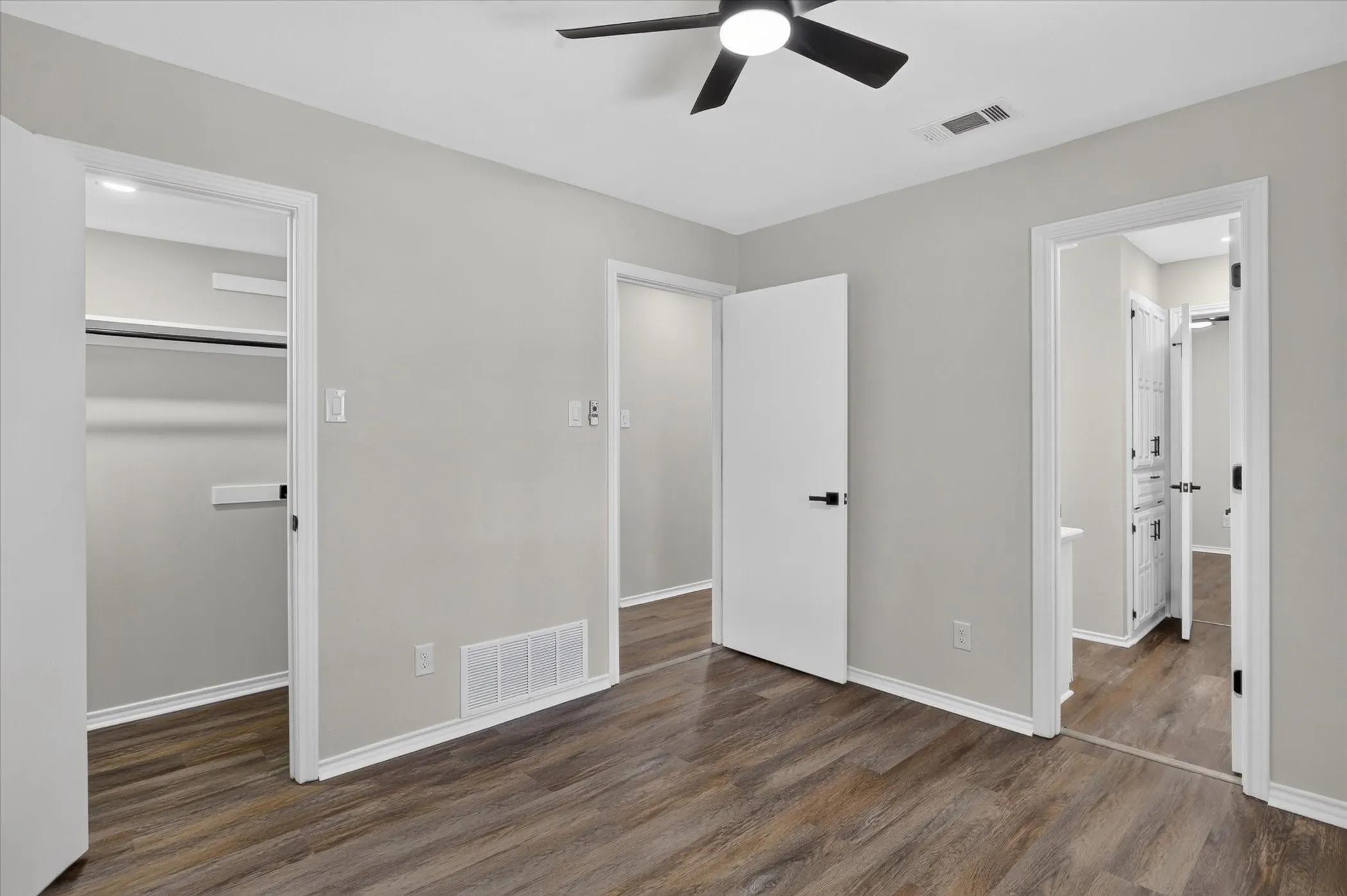 Bedroom 2 Showing closet, entrance from hall way, and entrance to bathroom