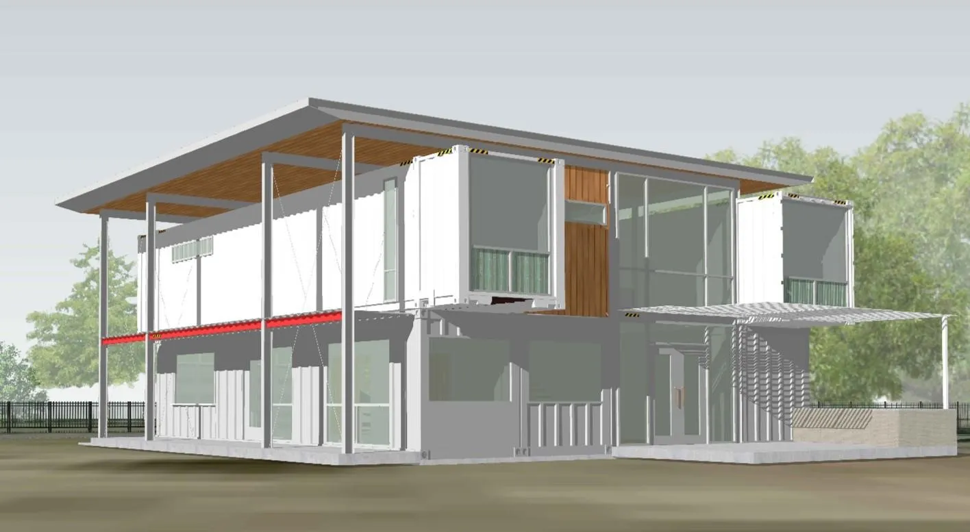 Container home rendering