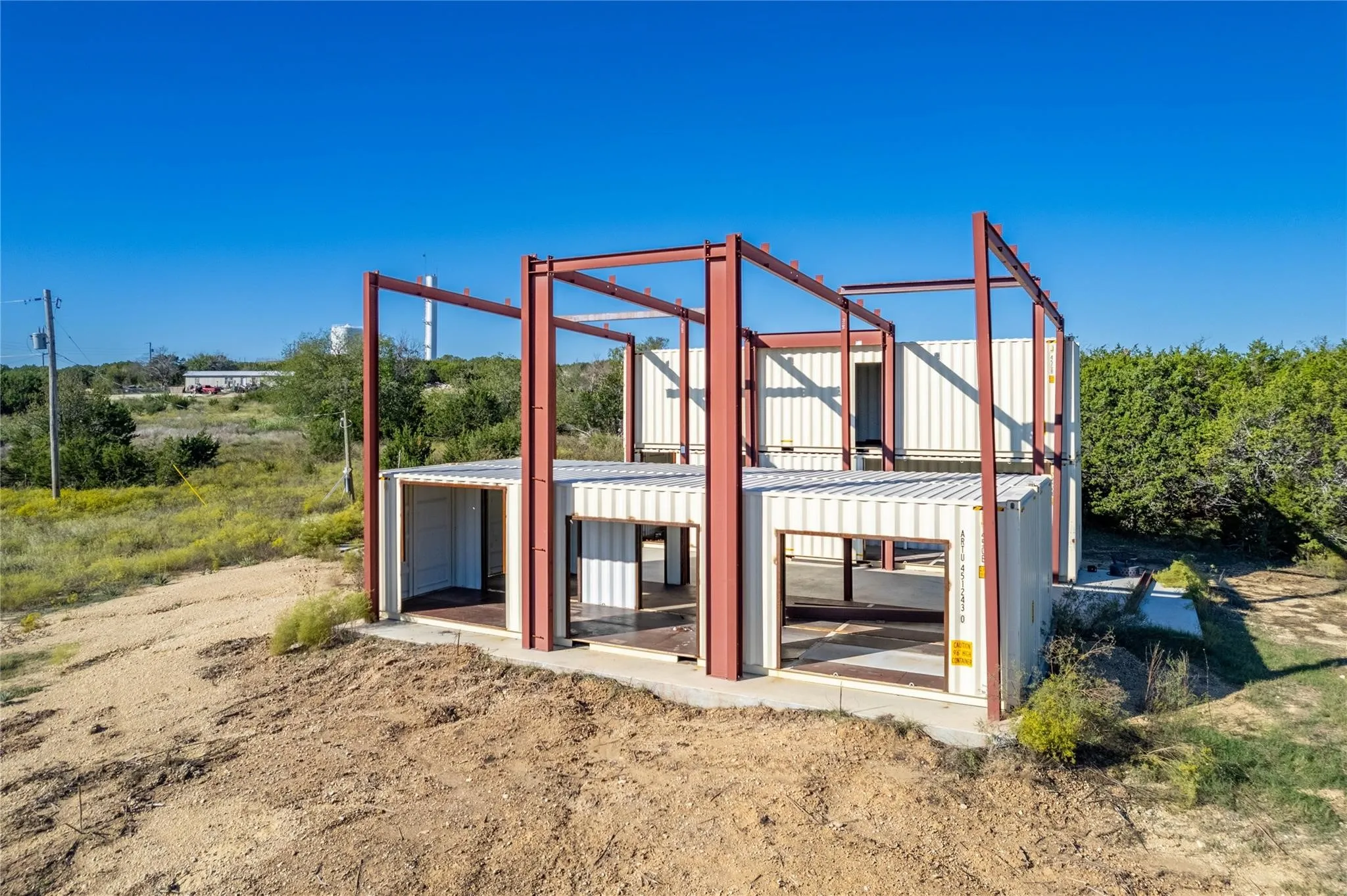 Fantastic container home waiting to be finished.