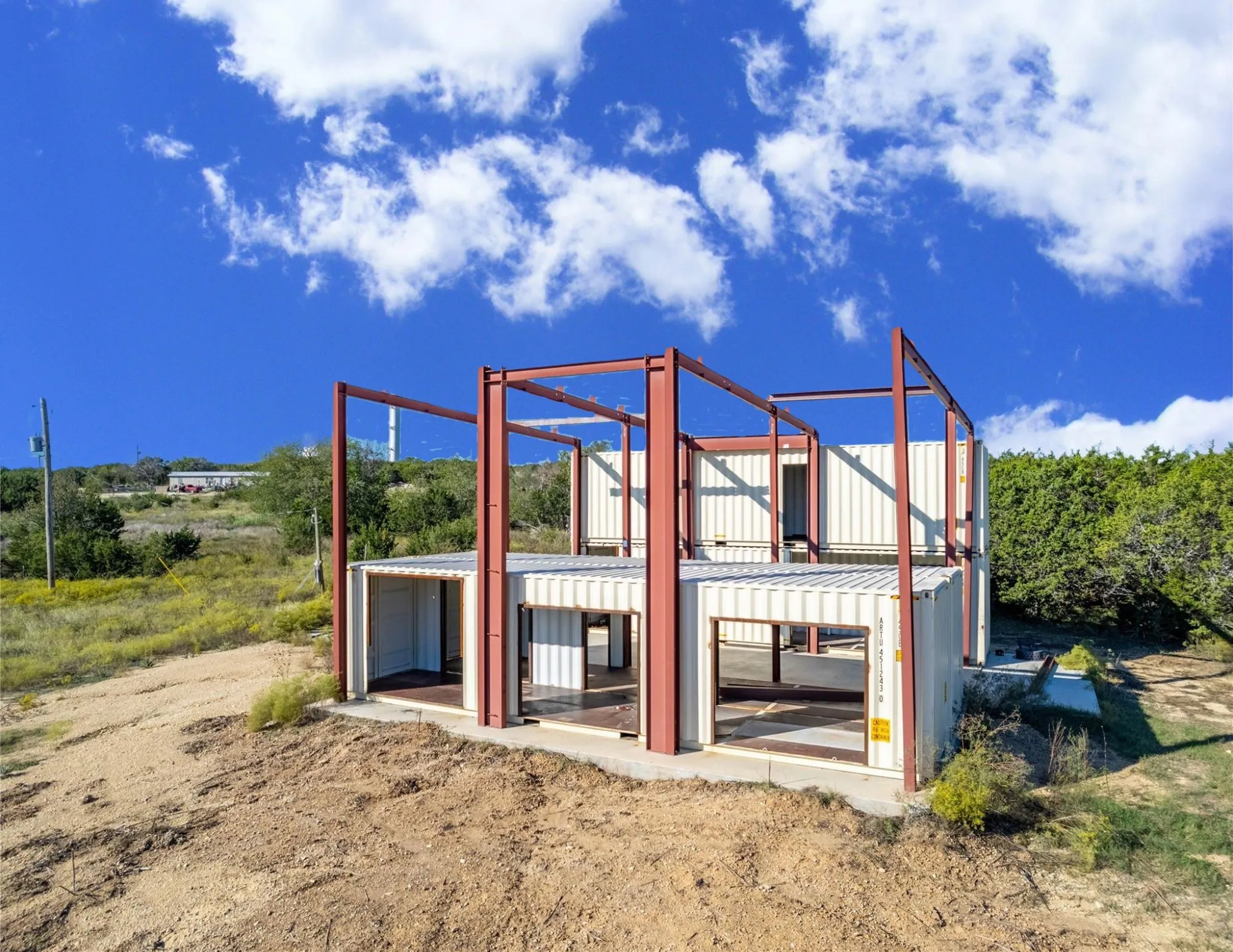 Fantastic container home waiting to be finished.