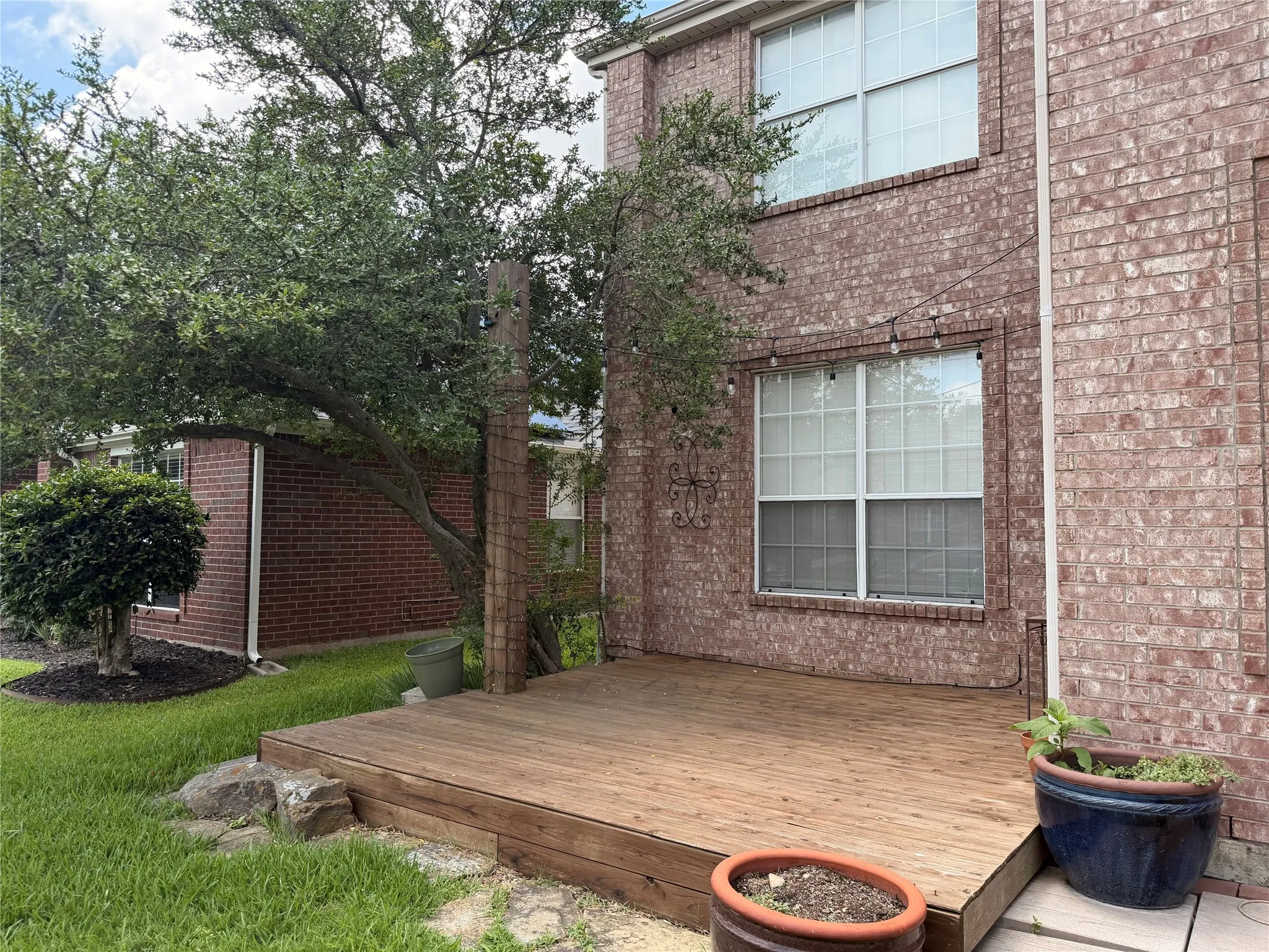 Deck in the front yard
