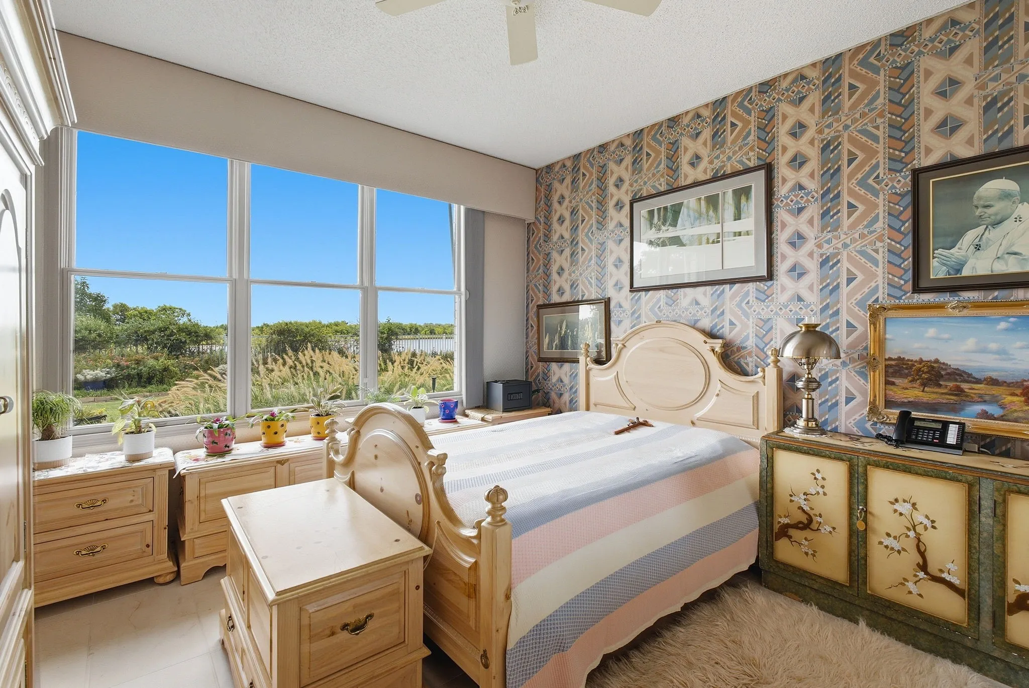 Another bedroom with scenic views.  Imagine waking up, opening the window covering and experiencing this view, gorgeous!