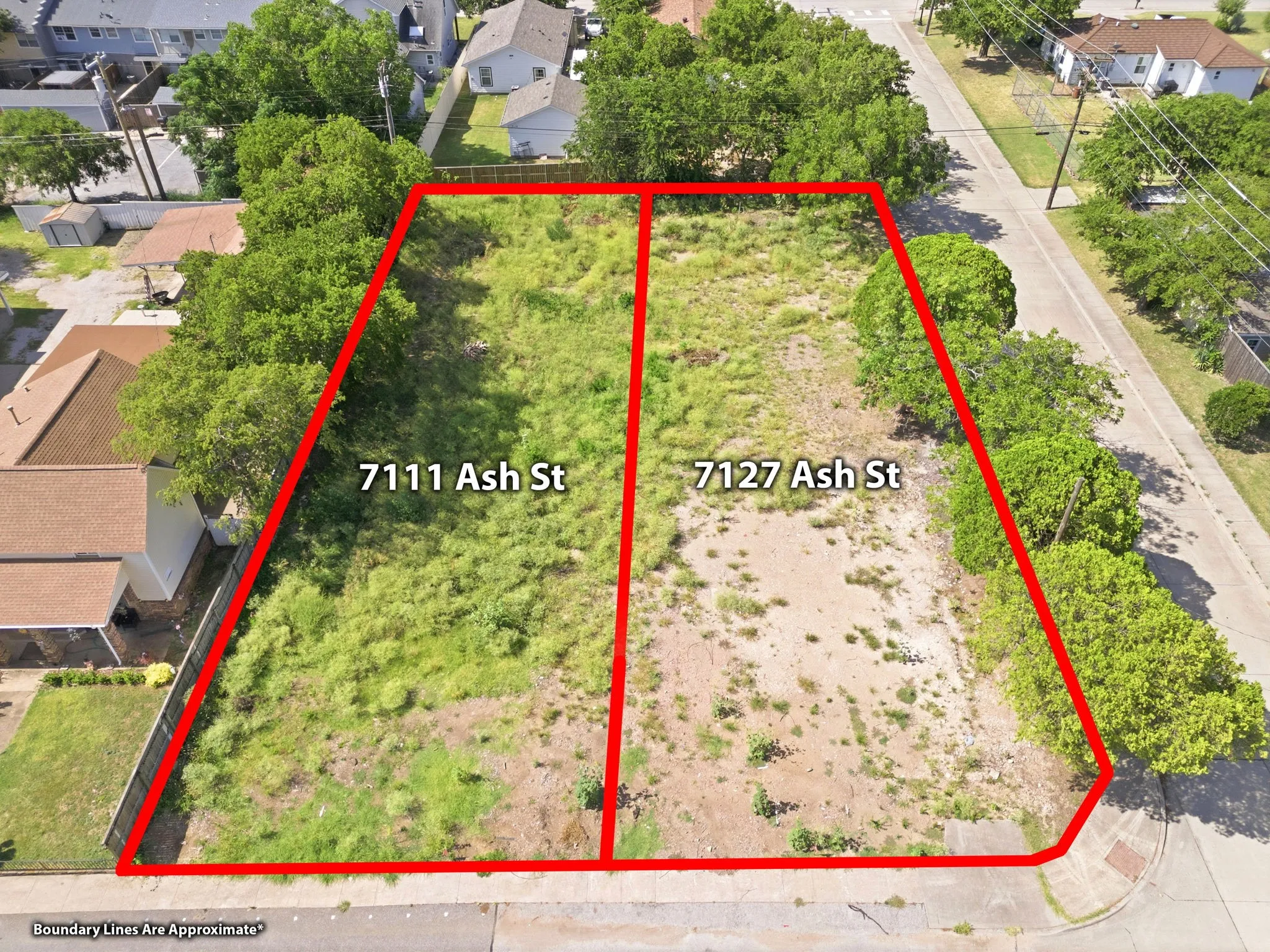 each lot is 145 x 50.  LOts are sold separately priced at 350k each