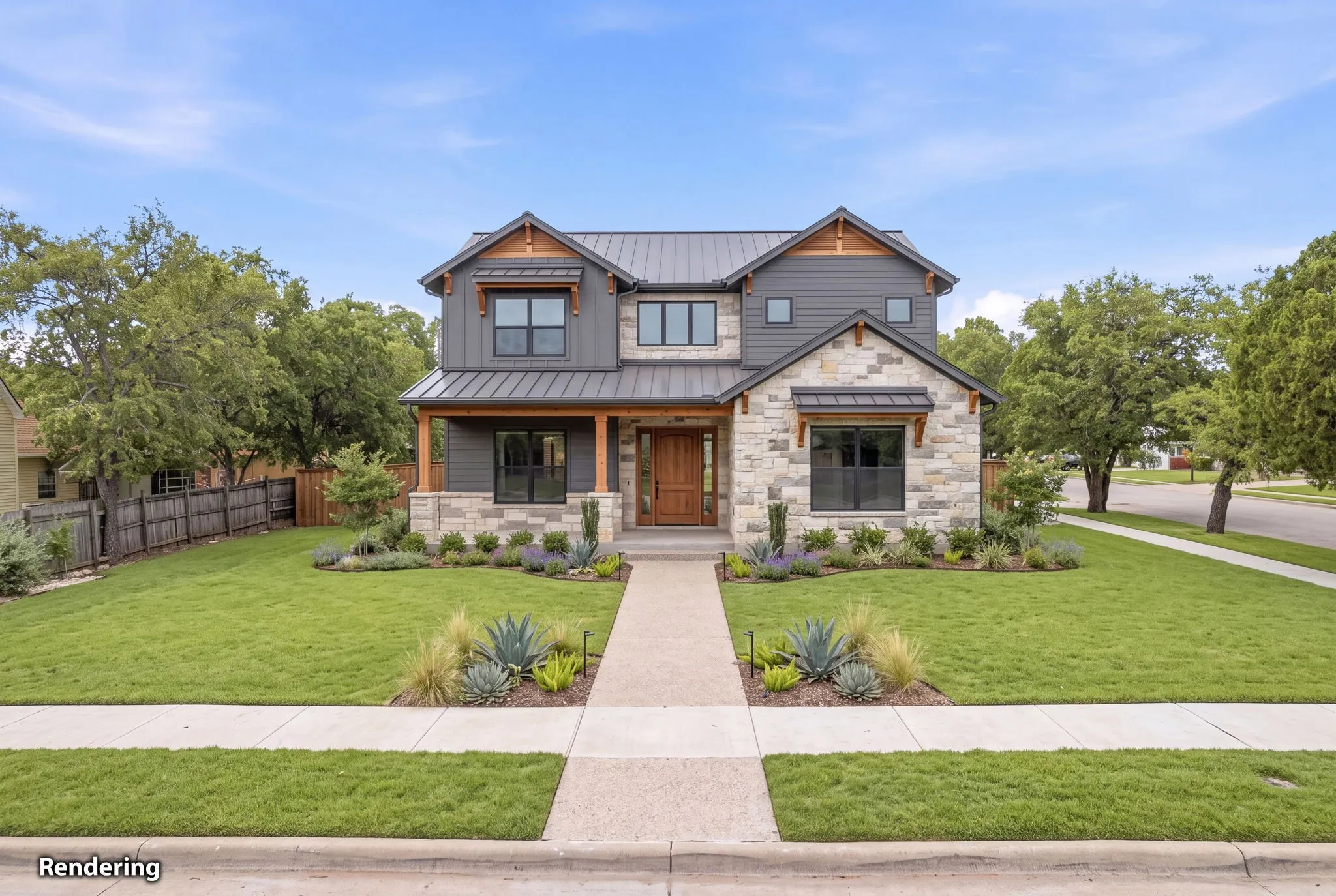 if you purchased both lots and built 2 custom homes