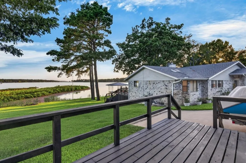 Enjoy relaxing views from the private front deck of the guest house