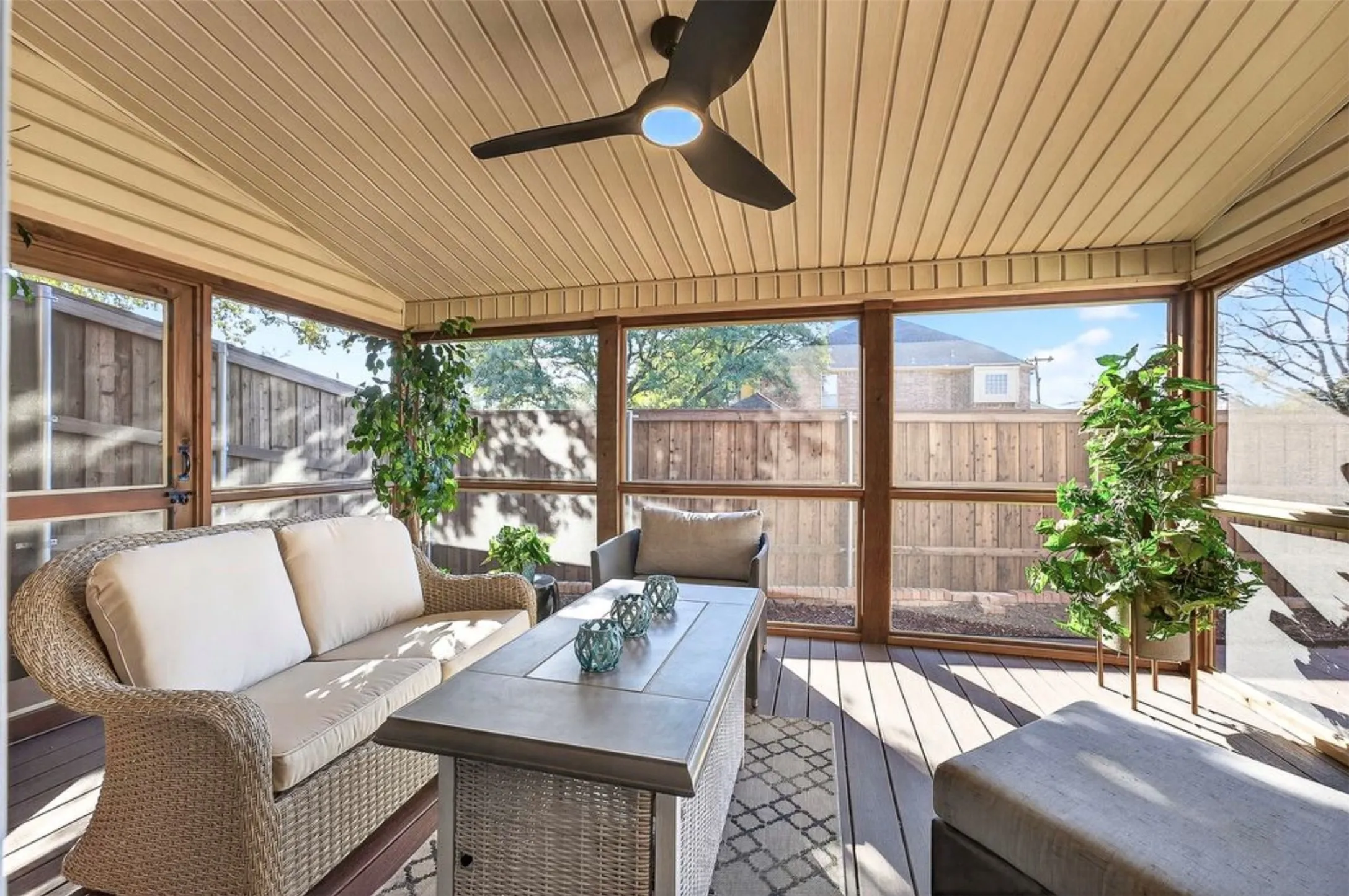 Covered patio