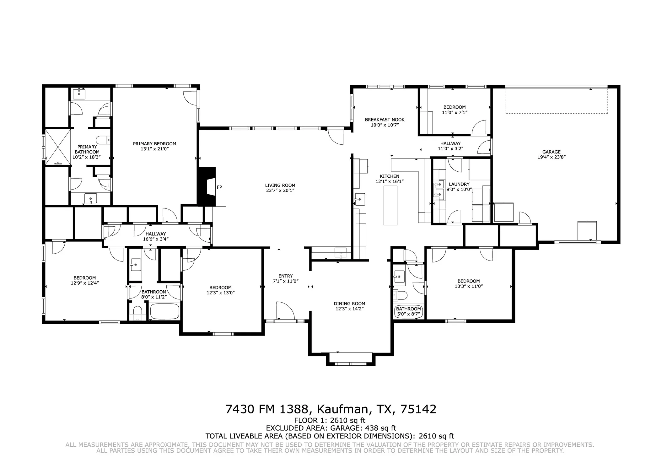Single Family Residence For Sale in Kaufman County , 7430 Fm 1388, Kaufman, Texas 75142, 4 Bedroom, 3 Bathroom, 2 Garage spaces, 2,563 Sqft, built in 1980, mls#21347967, Real Estate Agent in Kaufman, Homes For Sale in Kaufman county, Homes For Sale in Kaufman, Realtor in Kaufman Texas, Real Estate Brokerage Independent Realty Texas, Luminita Cordes Realtor