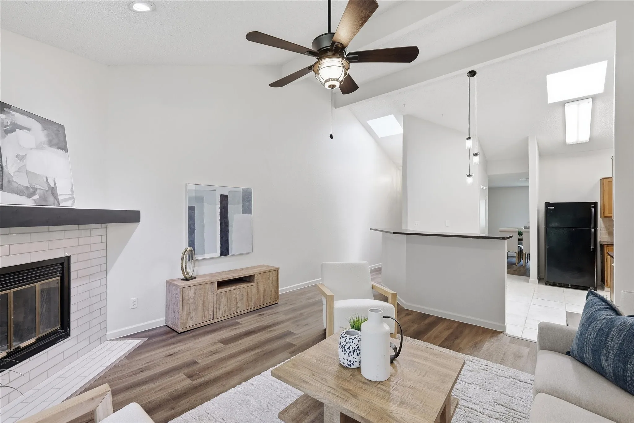 Opened spacious living room