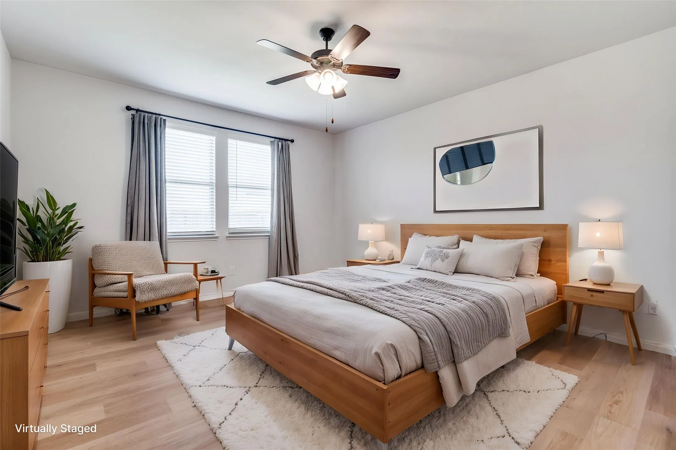 Large Primary Bedroom on the lower level