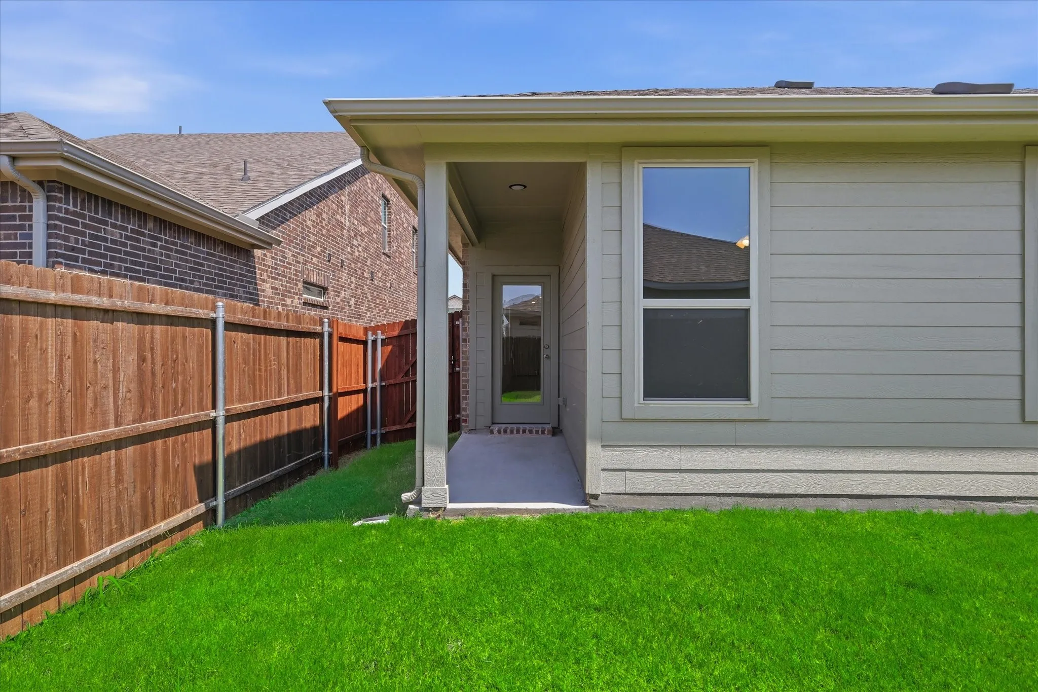 Covered back porch.