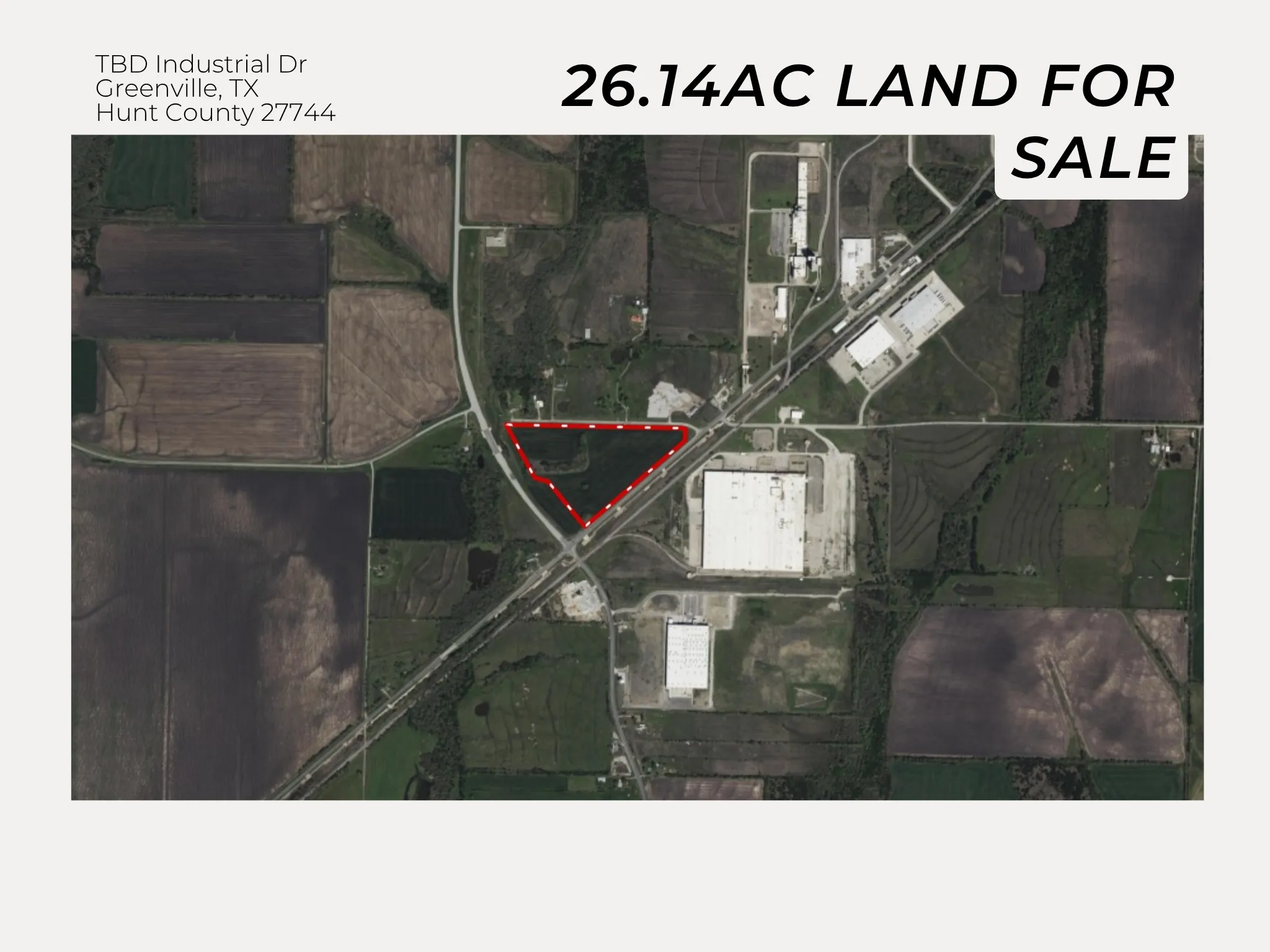 Unimproved Land For Sale in Hunt County , TBD Industrial Drive, Greenville, Texas 75401, 0, 0, Garage spaces, 0 Sqft, built in 0, mls#21348177, Real Estate Agent in Greenville, Homes For Sale in Hunt county, Homes For Sale in Greenville, Realtor in Greenville Texas, Real Estate Brokerage Independent Realty Texas, Luminita Cordes Realtor