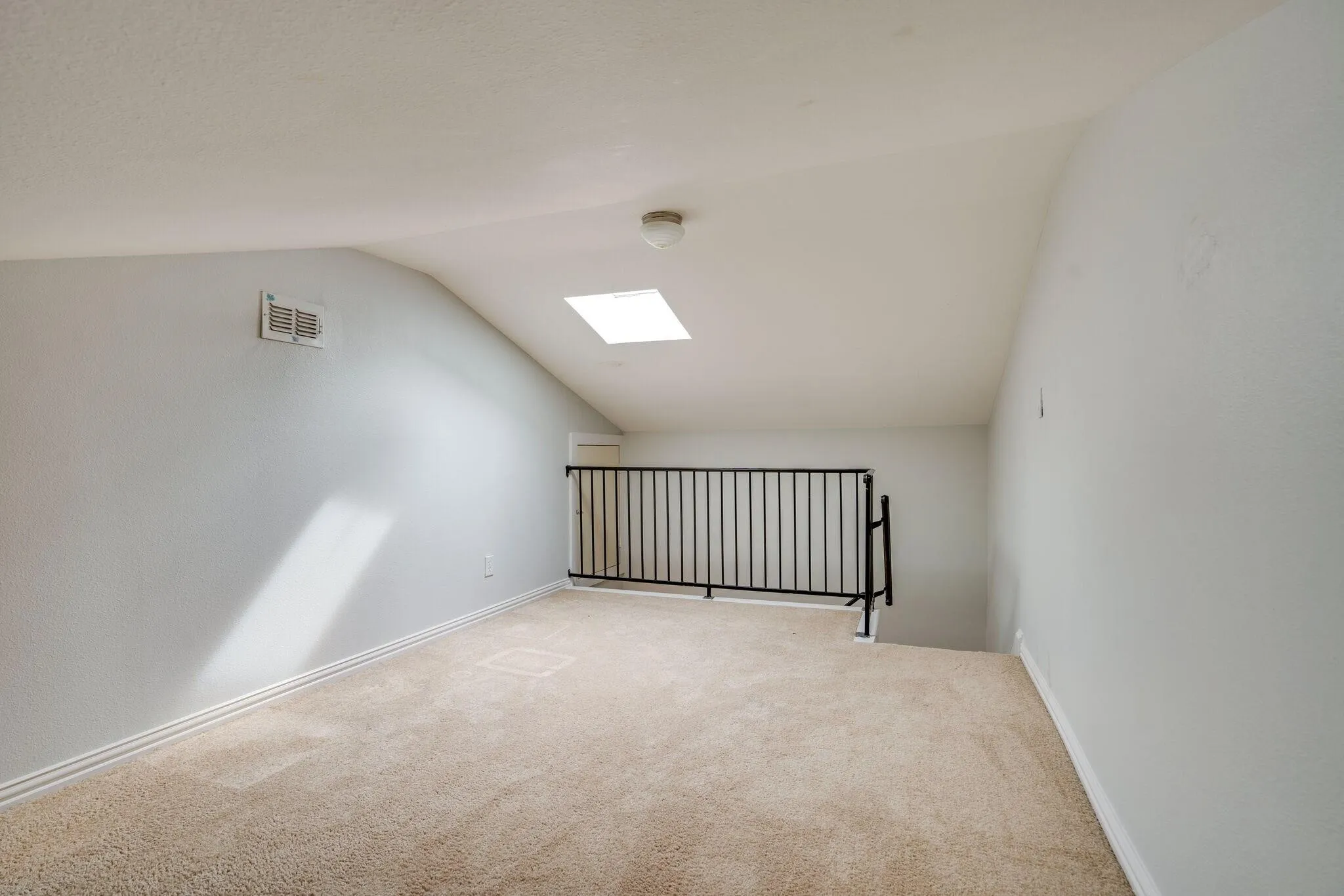 This is a bonus room, upstairs