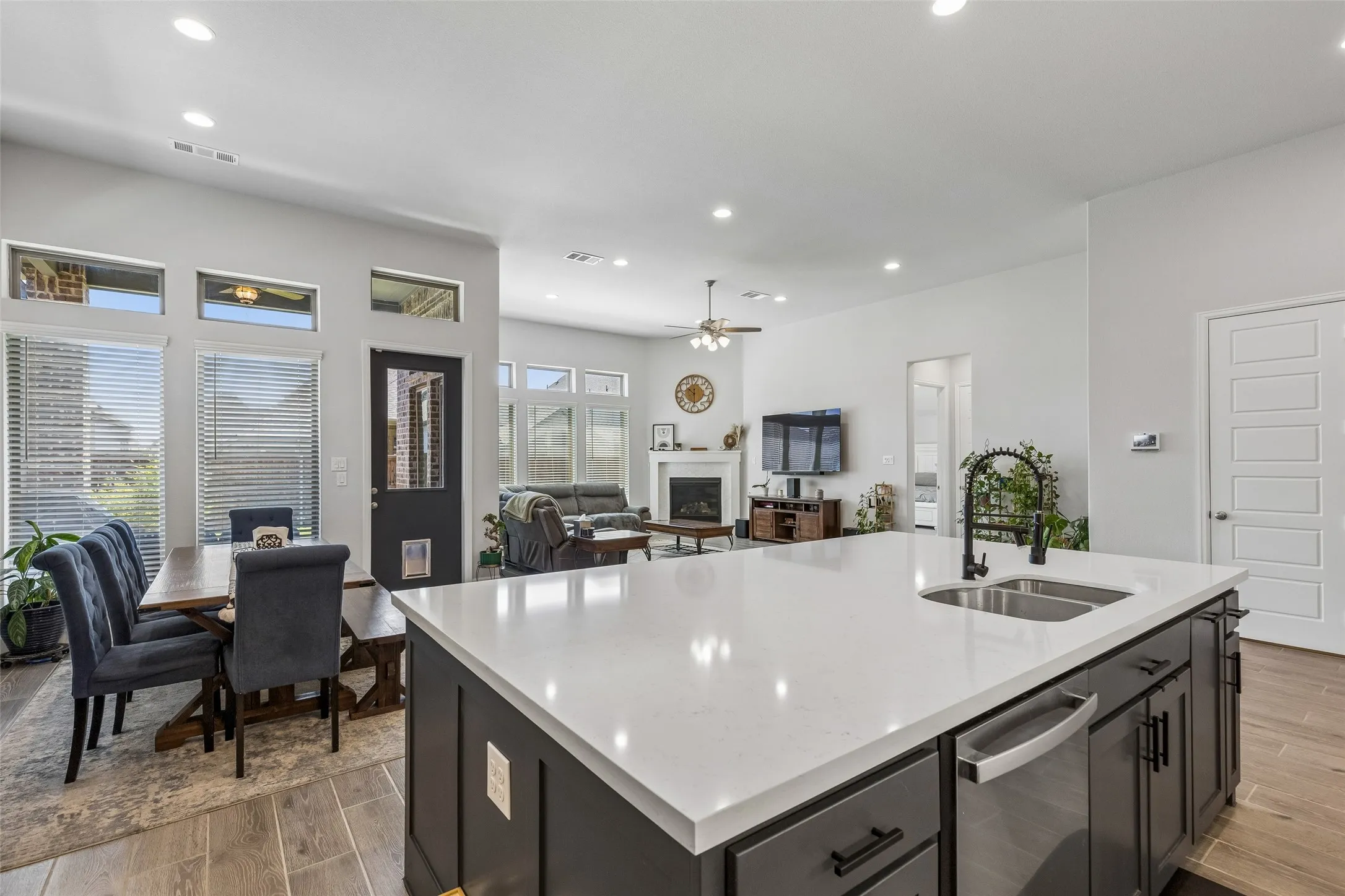 Kitchen with Quartz Countertops