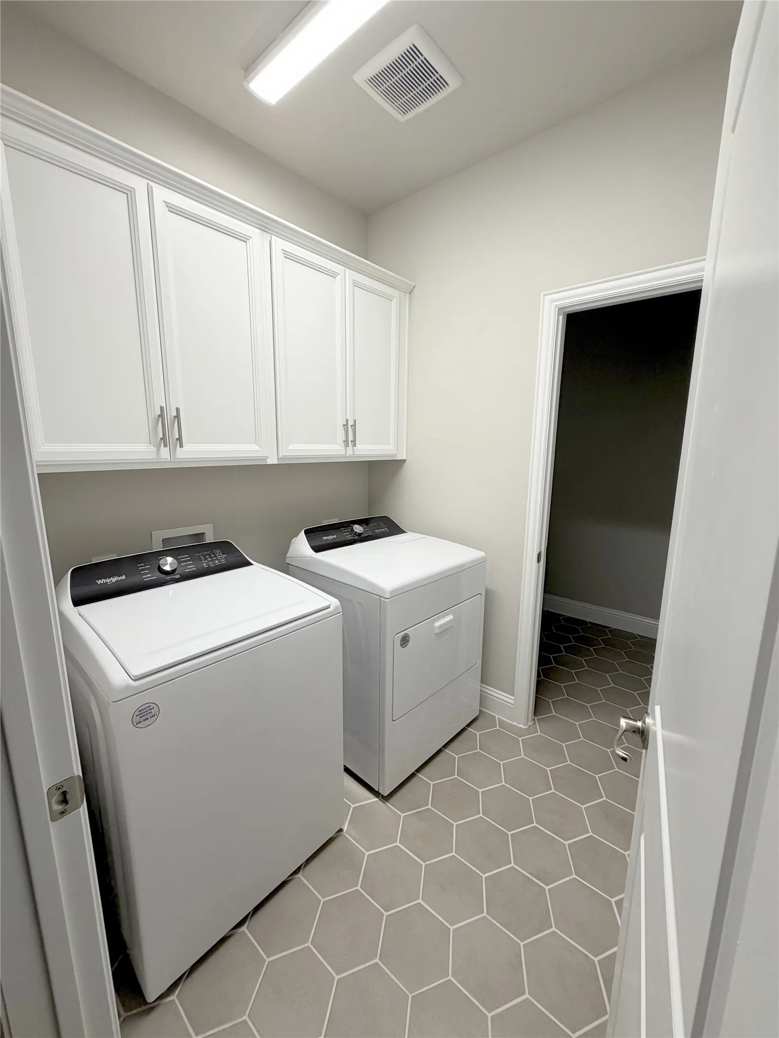 first floor laundry washer and dryer