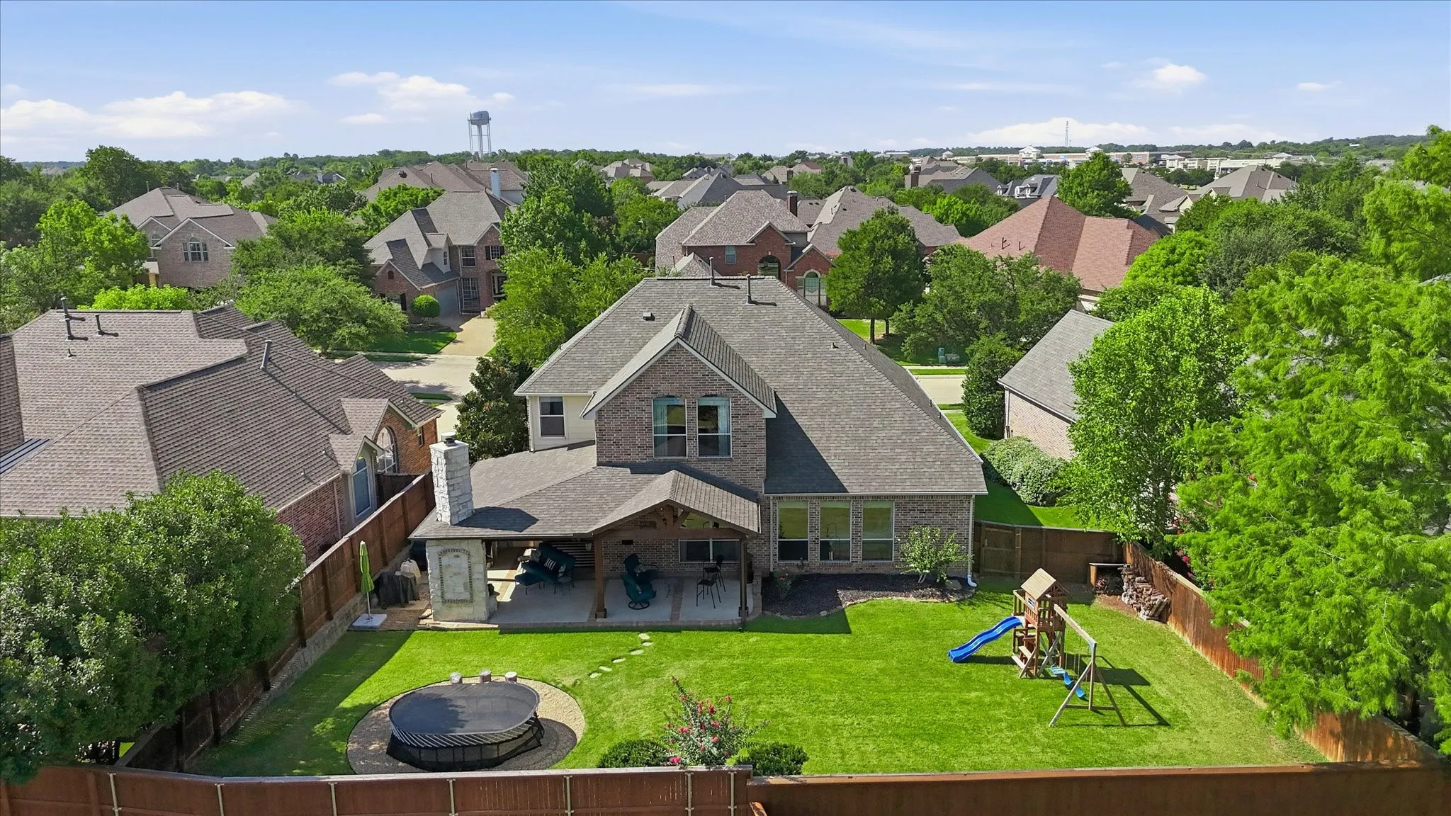 Oversized backyard