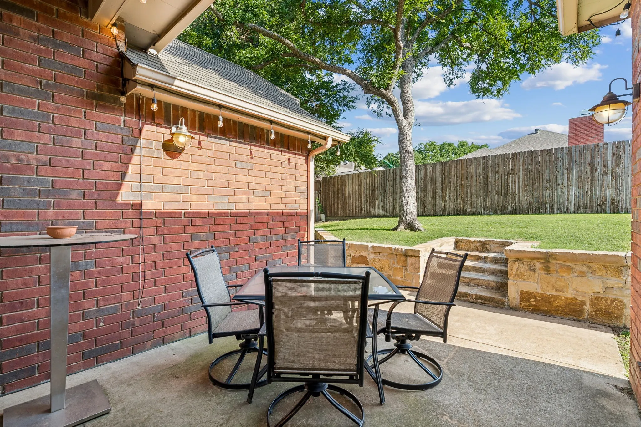 Outdoor patio.