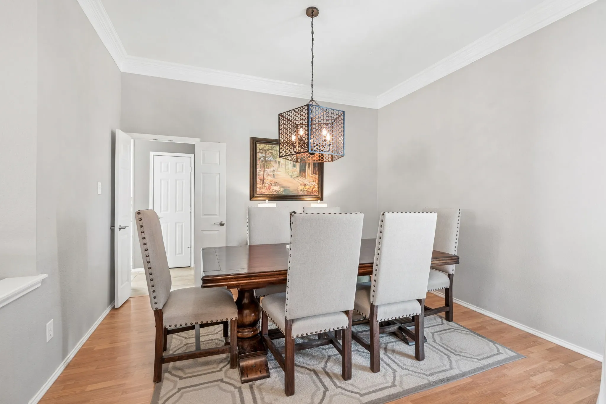 Formal dining area.