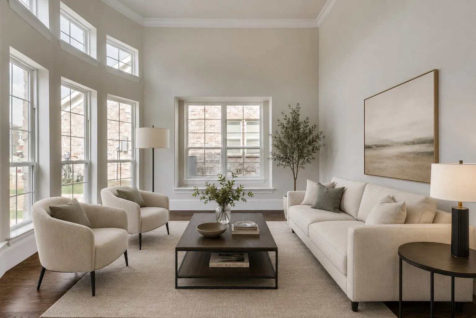 Living Room - virtually staged