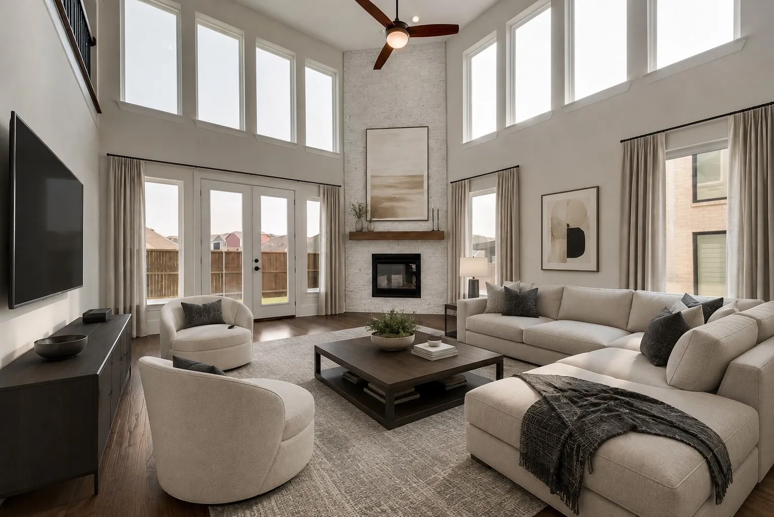Family Room - virtually staged