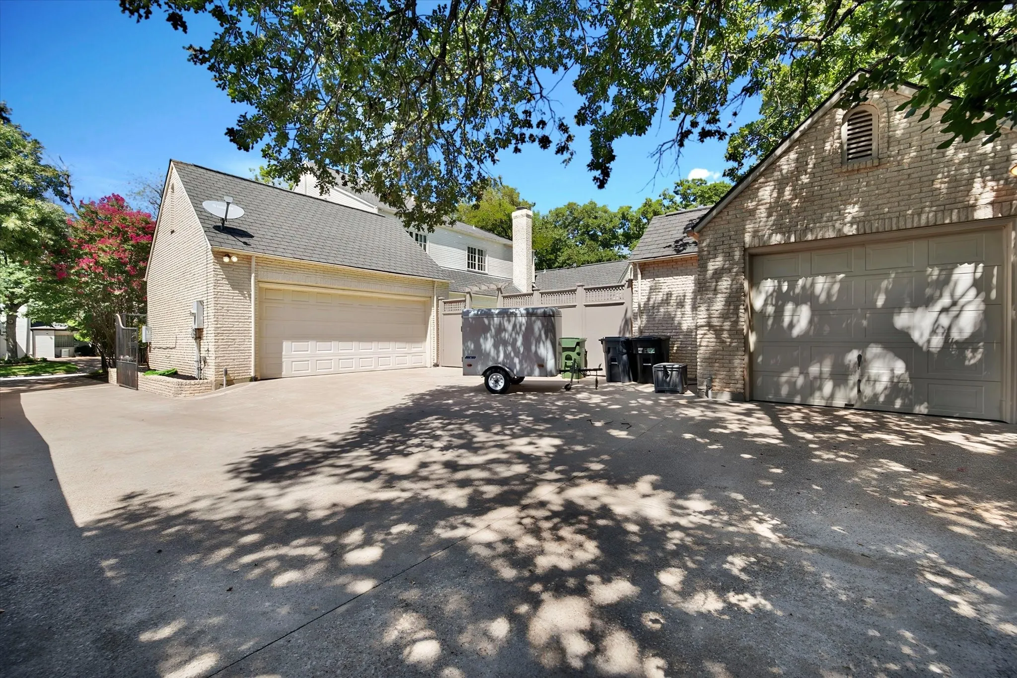 Total of three garages