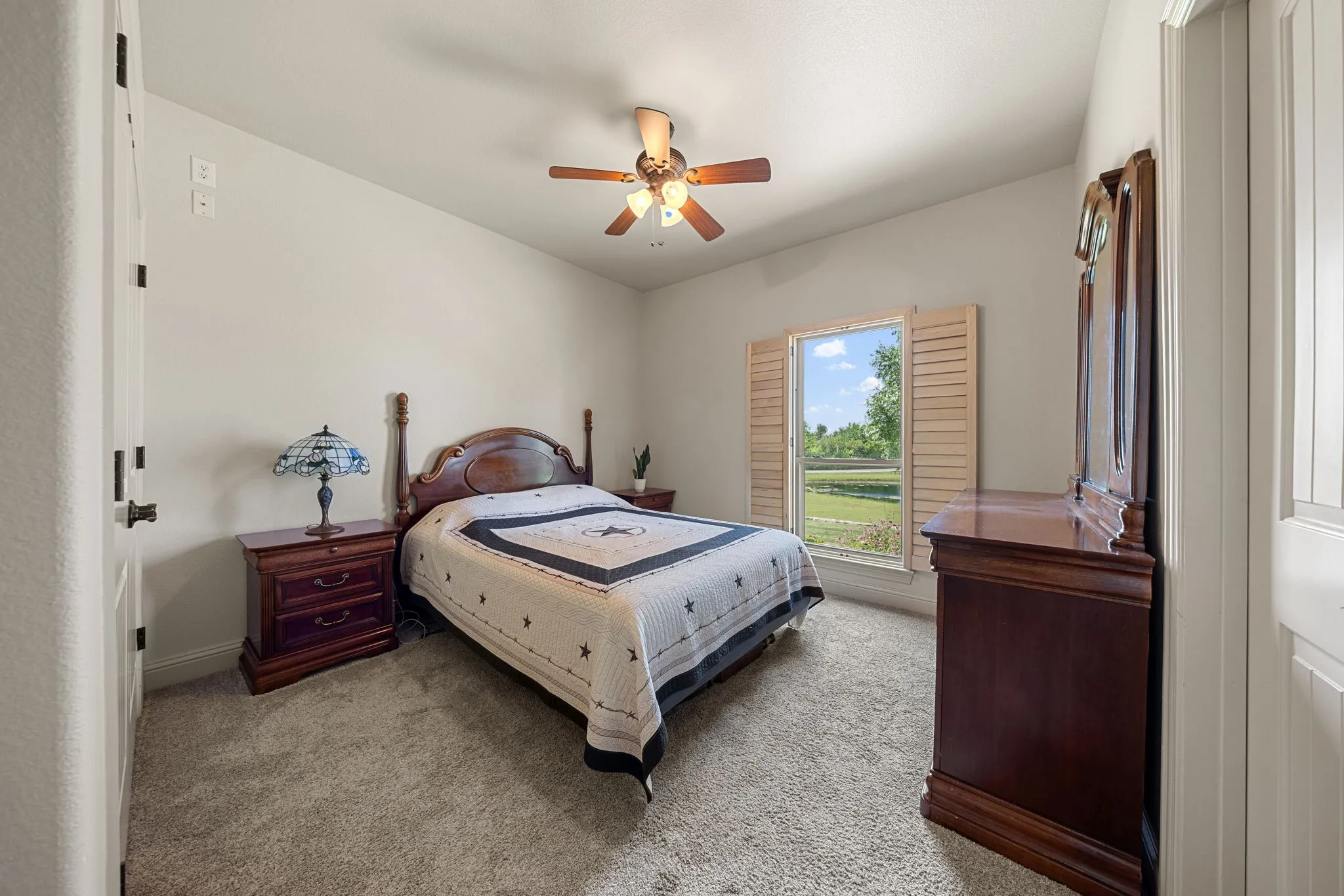 Downstairs with a jack and jill bathroom attached