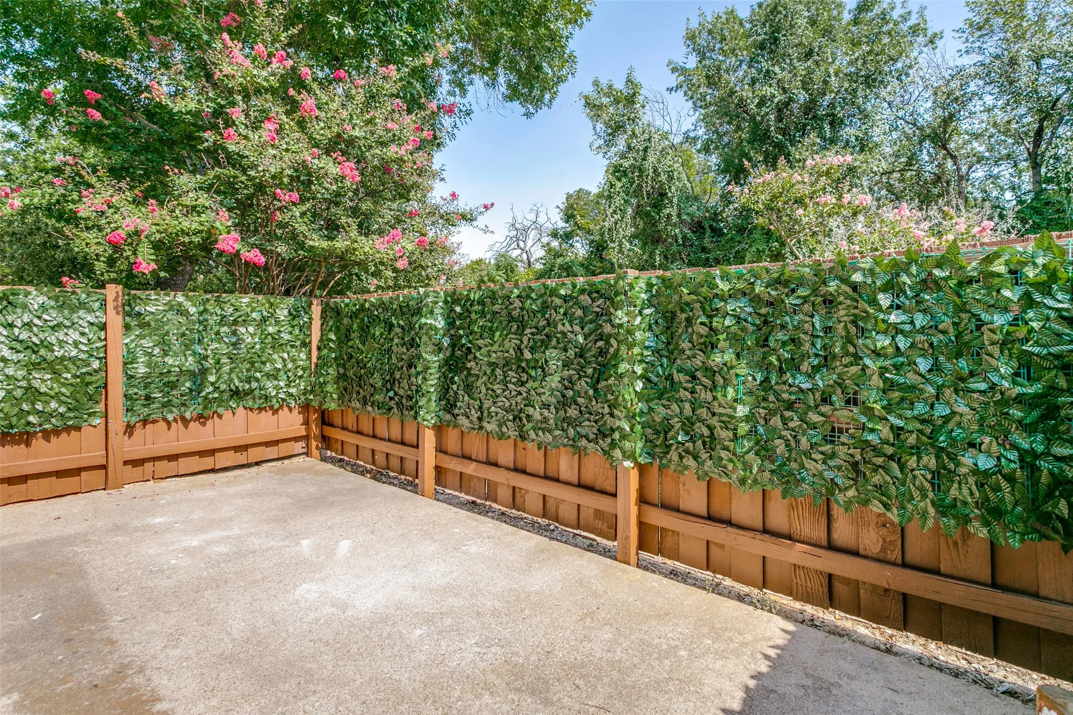 The private patio is a great place to relax at the end of the day.