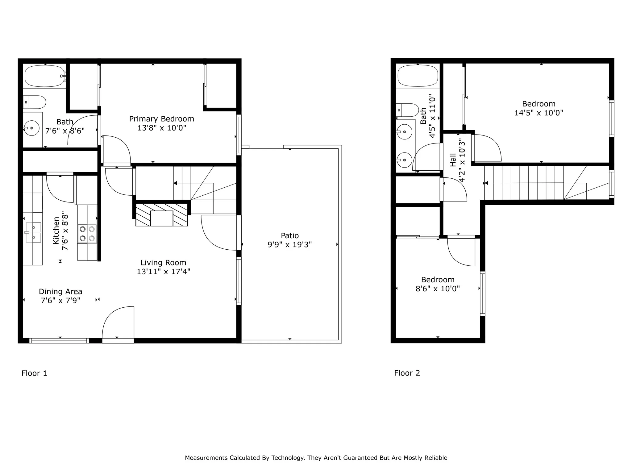 The floor plan shows the room dimensions and location of the rooms