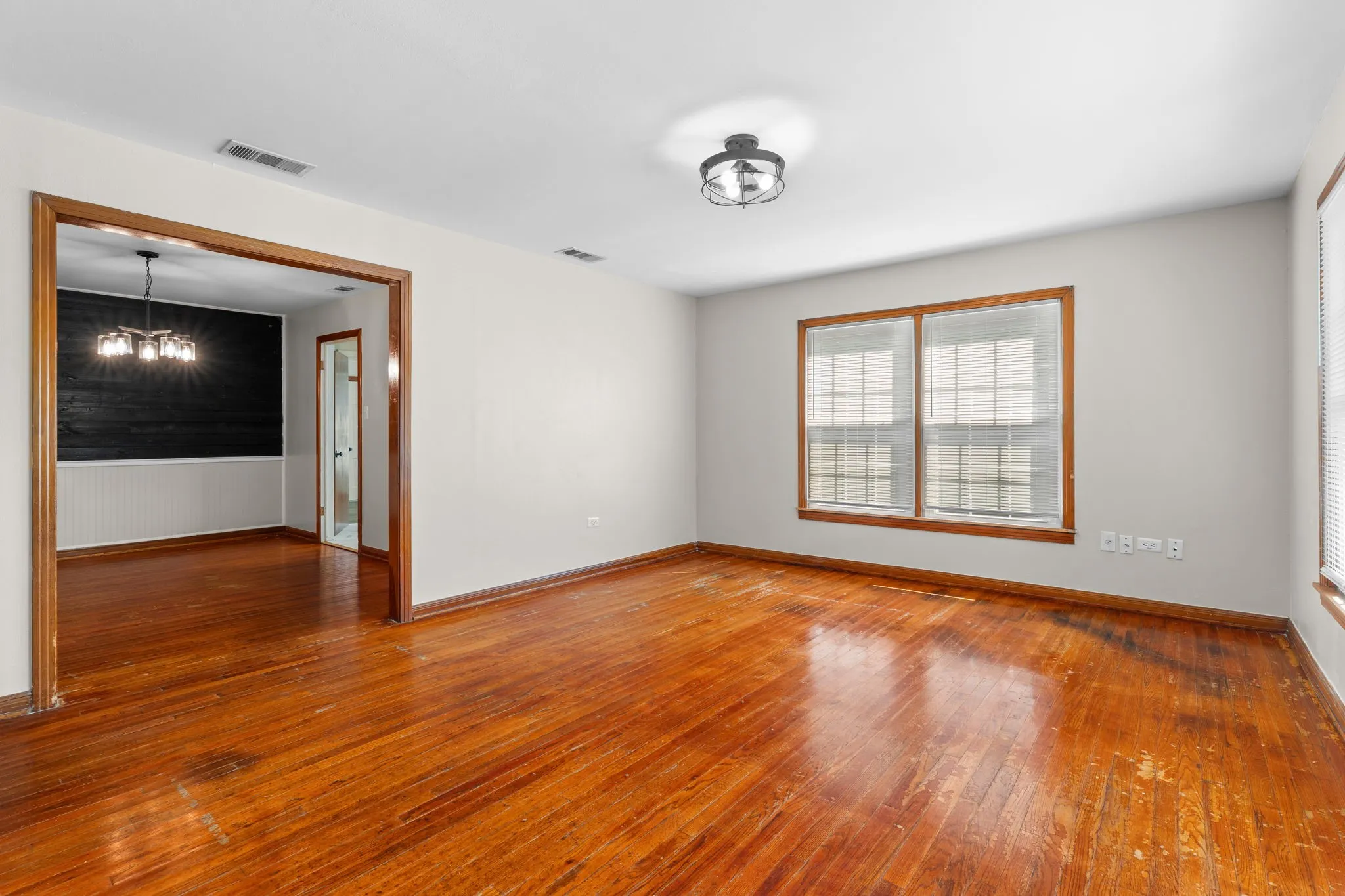 View from Living Area into Dining Area