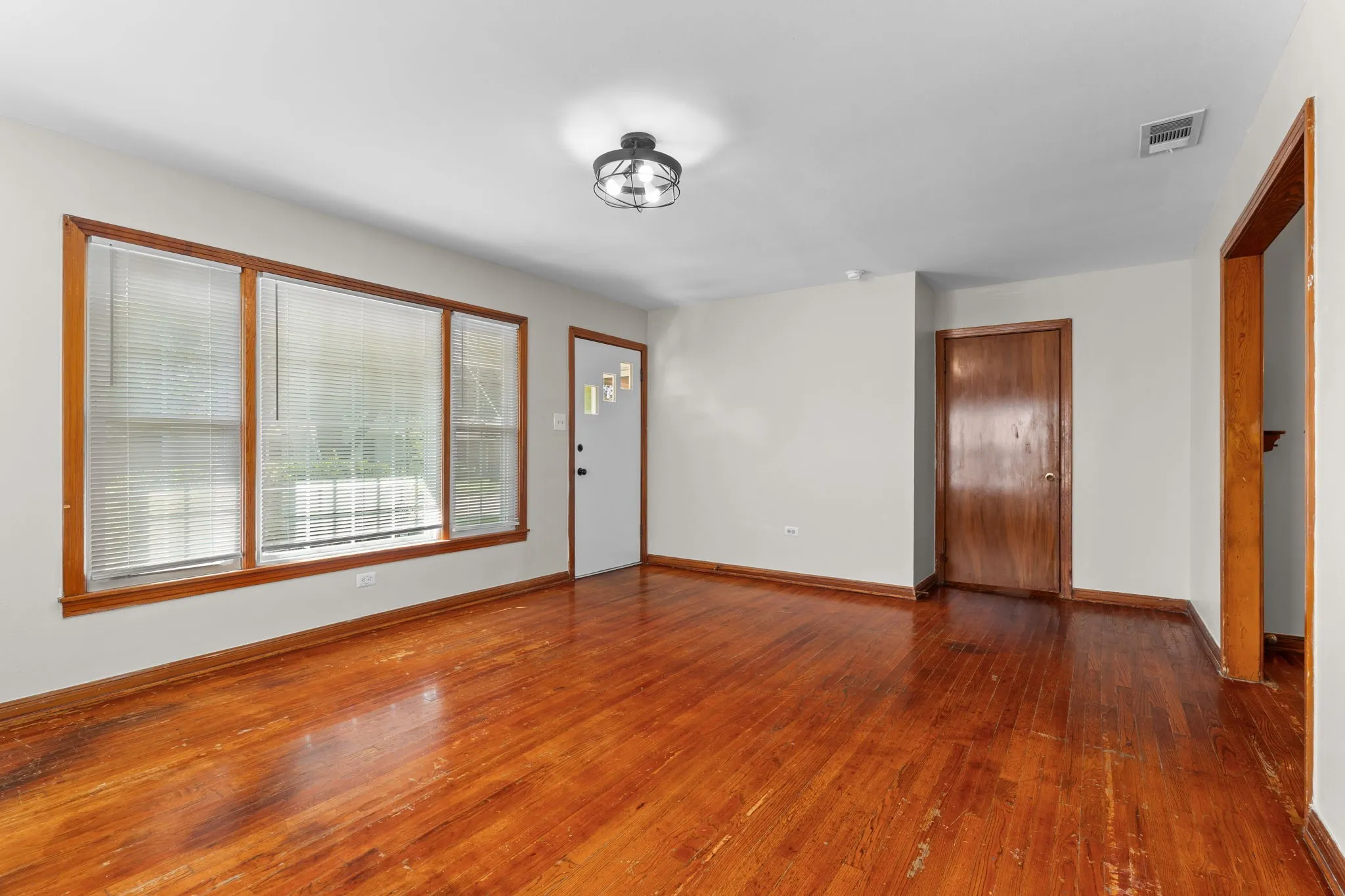Living Area looking toward hall with bedrooms & bathroom