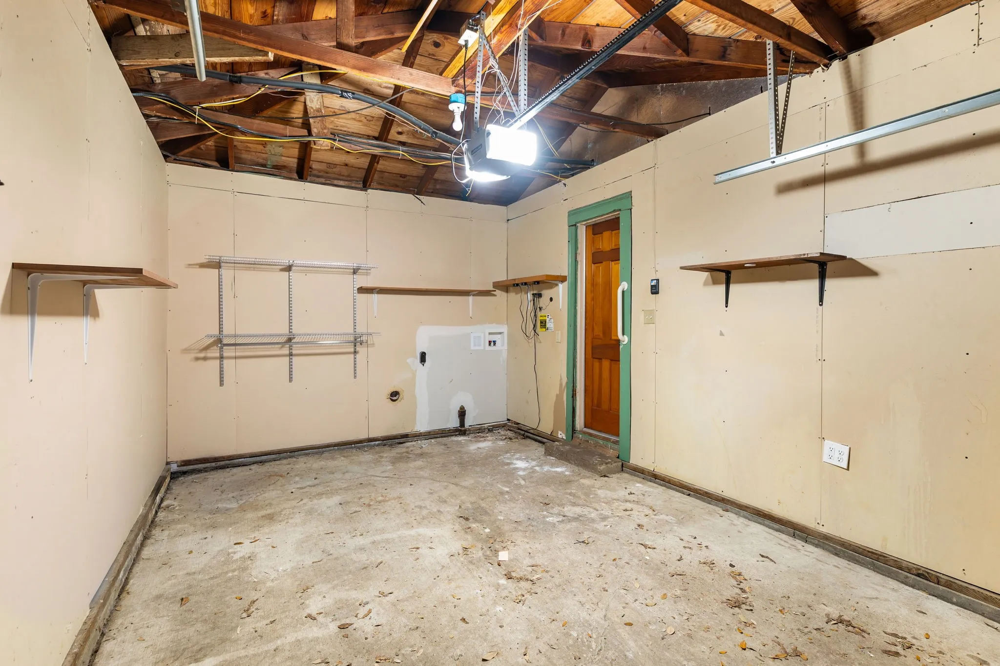 Washer & Dryer Area in garage