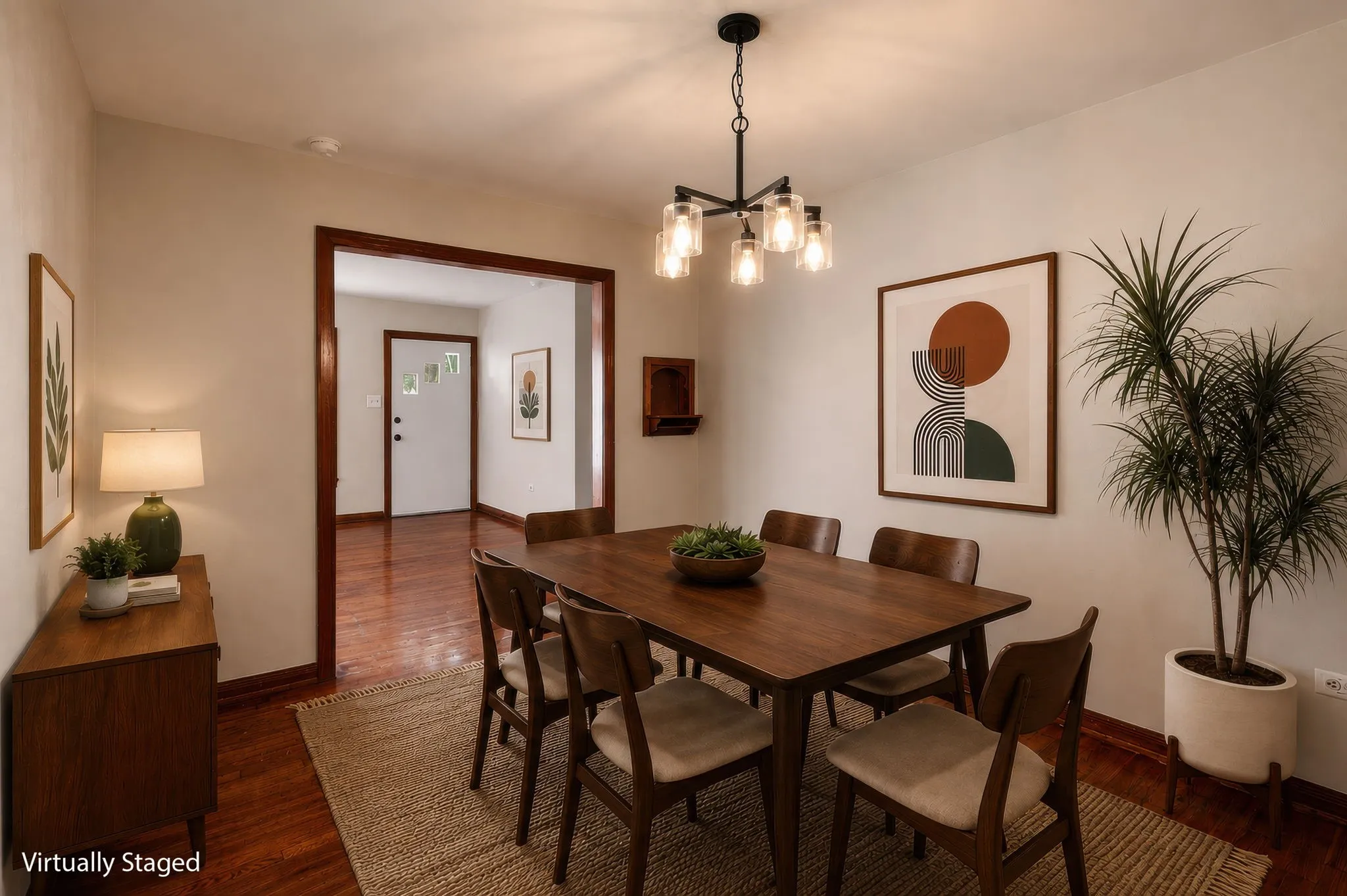 Virtually Staged Dining Room