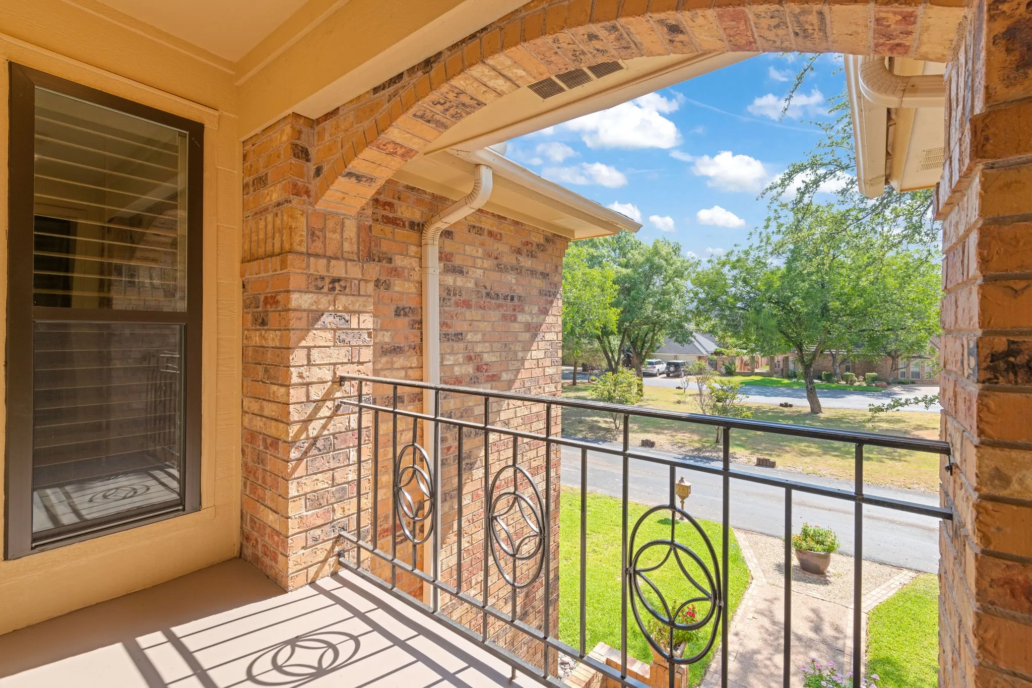 Enjoy the view of the community grounds.