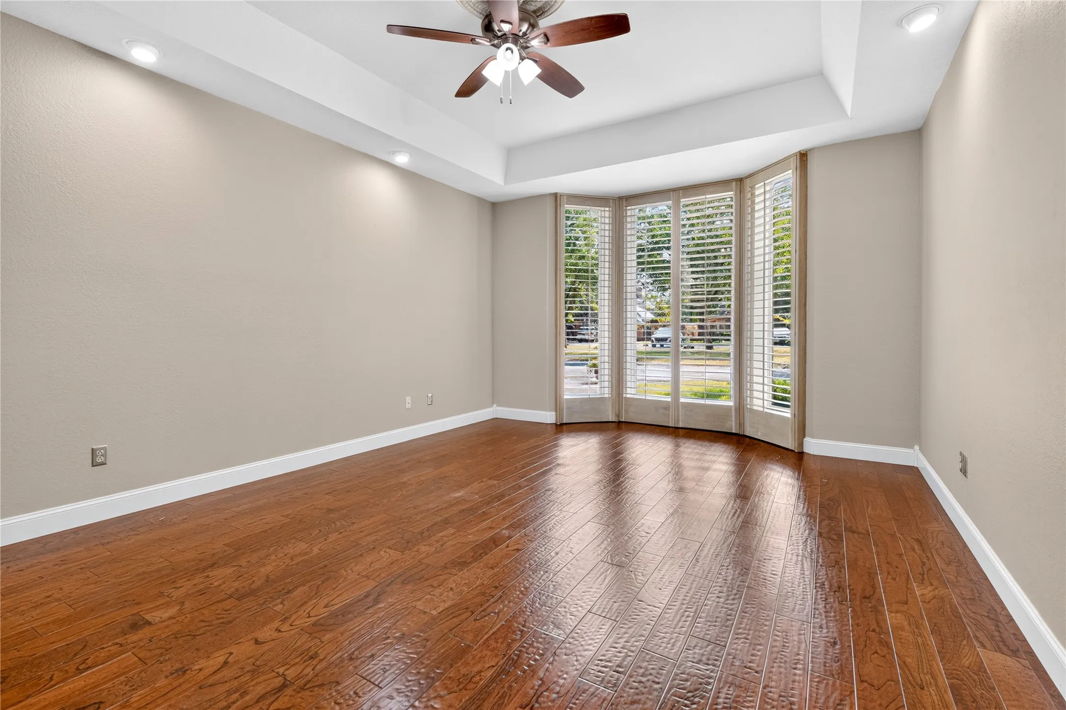 Primary suite is located off the front foyer.