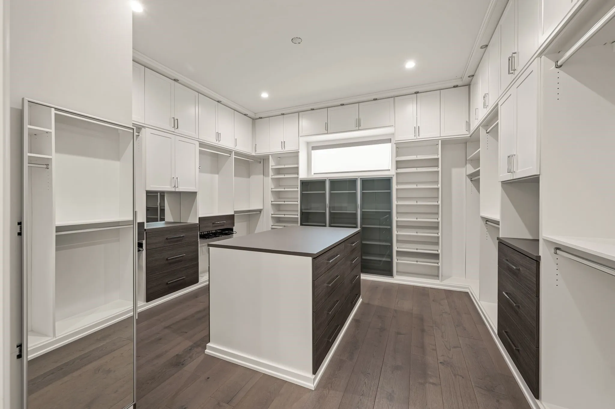 Master bedroom closets
