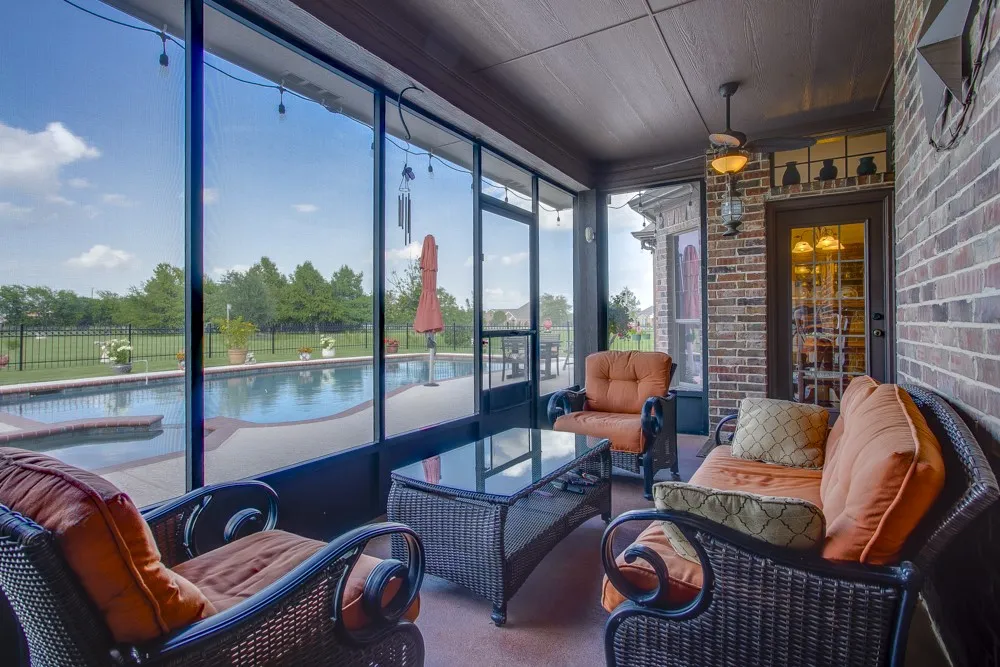 Screened in porch for enjoying the evenings