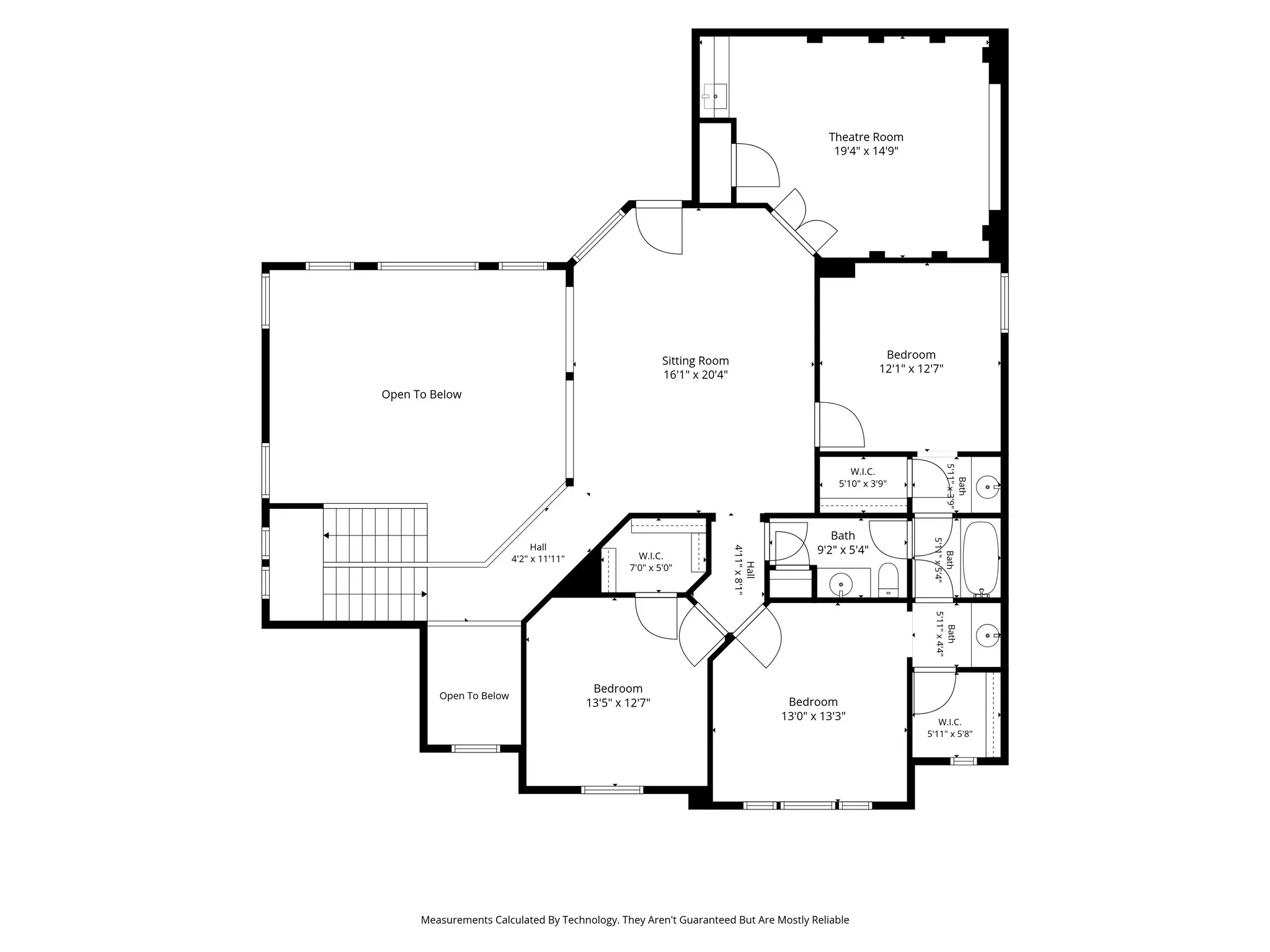 Second level floorplan