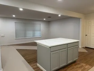 View from the kitchen into the living room