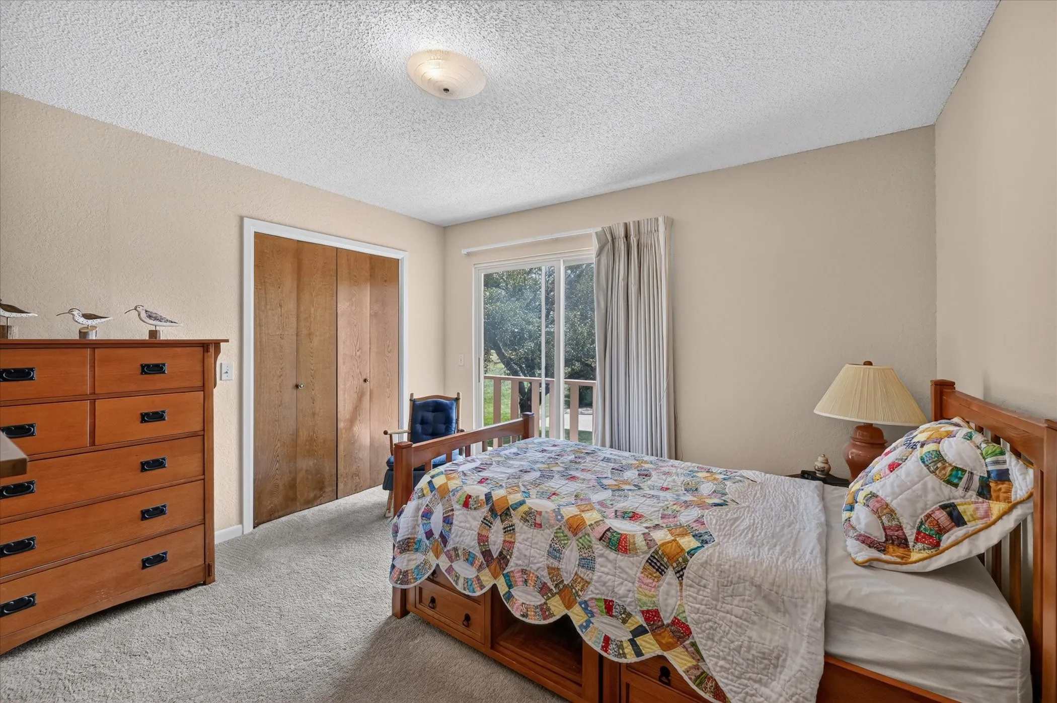 Bedroom 3, walk in closet with access to the deck!