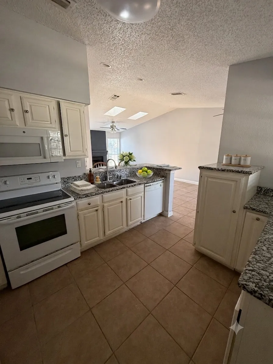 Virtually staged Kitchen