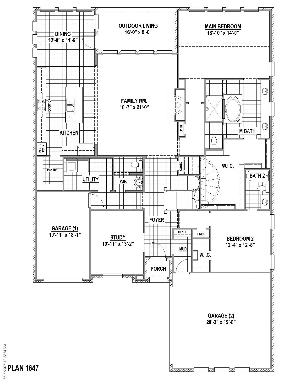 2st Level Floor plan