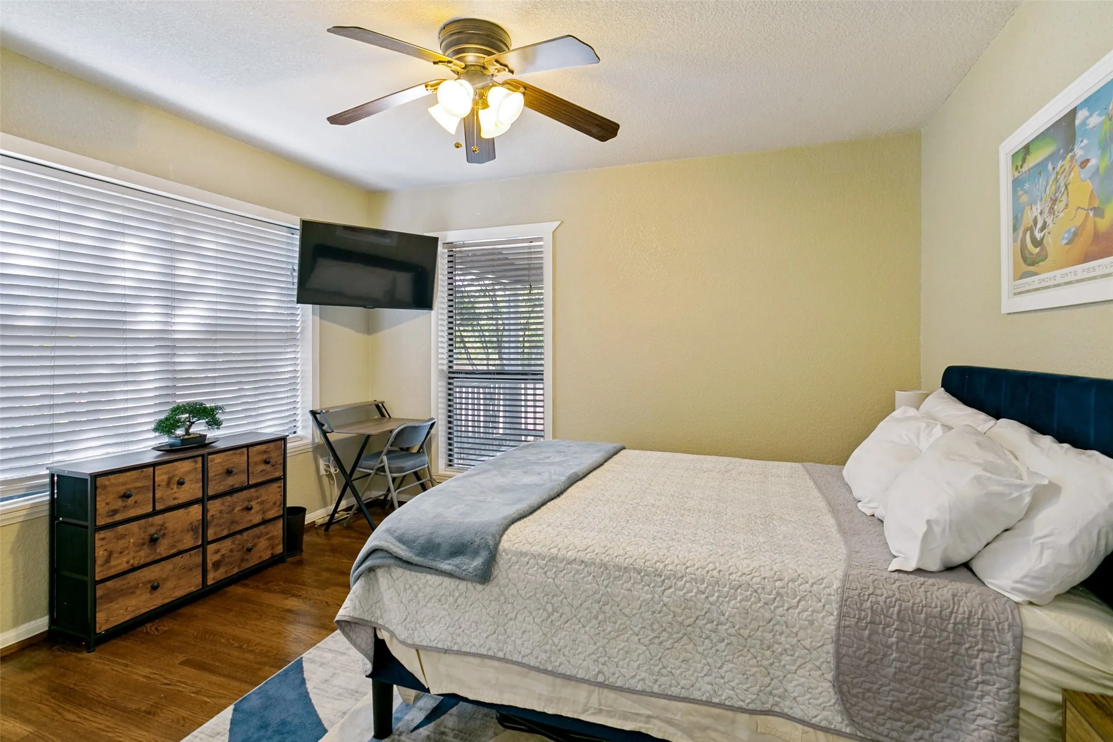 Hardwood floors are also in the second bedroom.