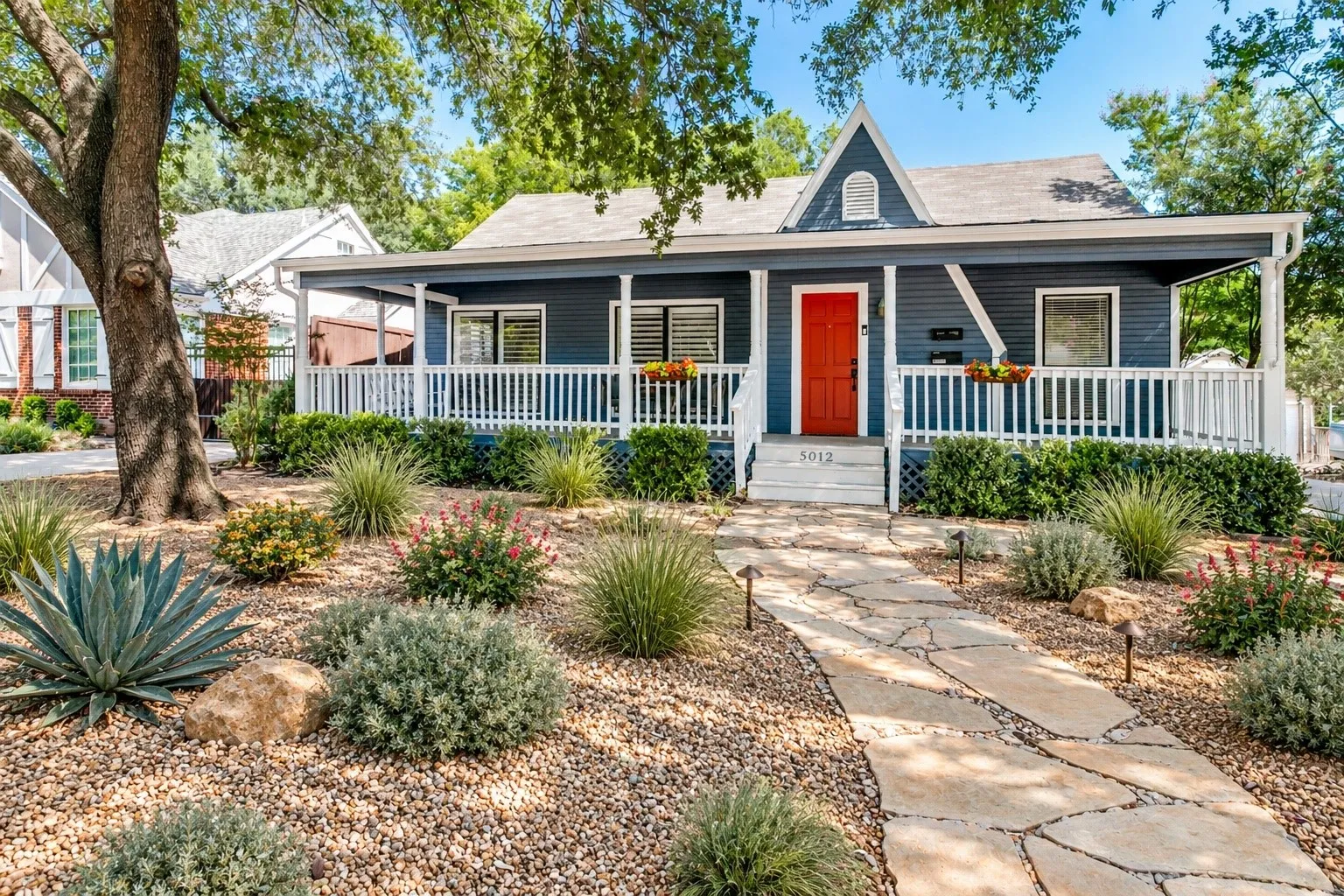 Virtually staged landscpe